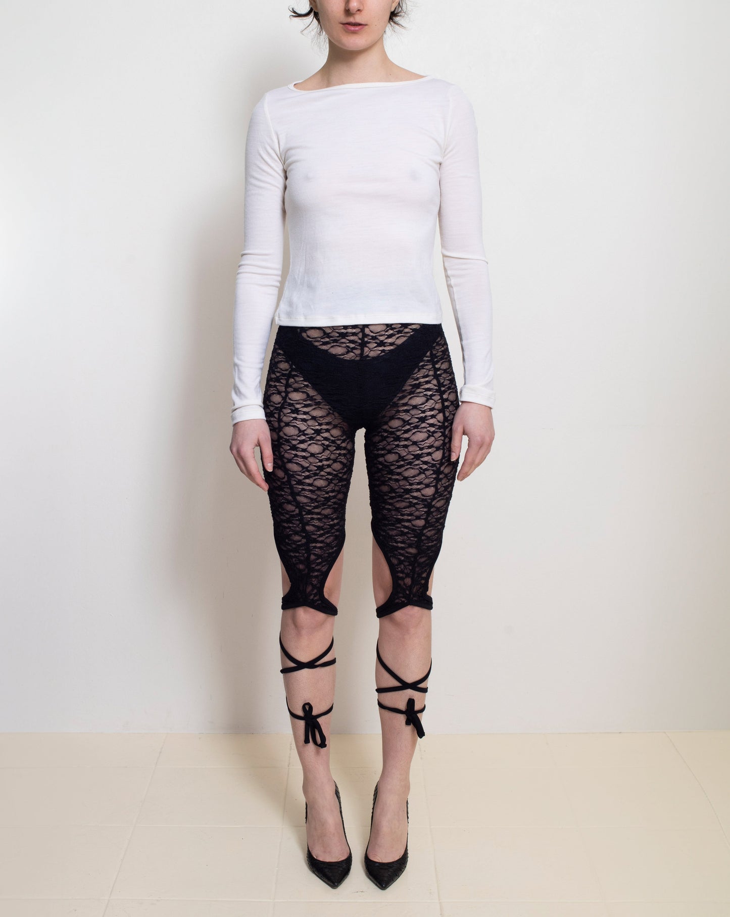 Black Spiral Leggings