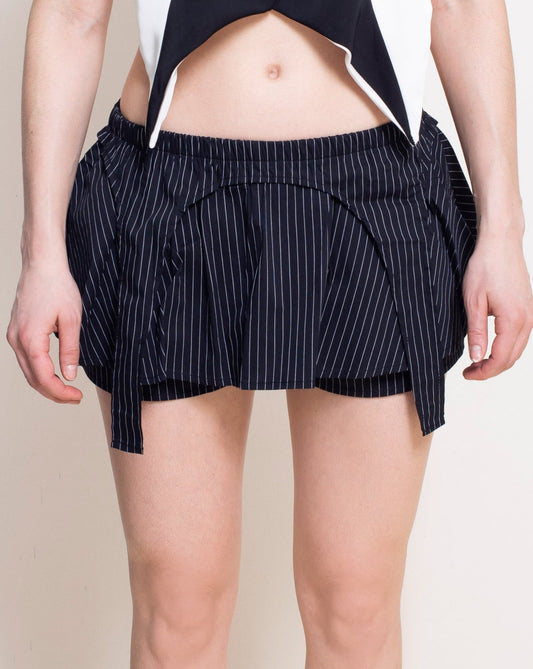 Pinstripe Garter Skort