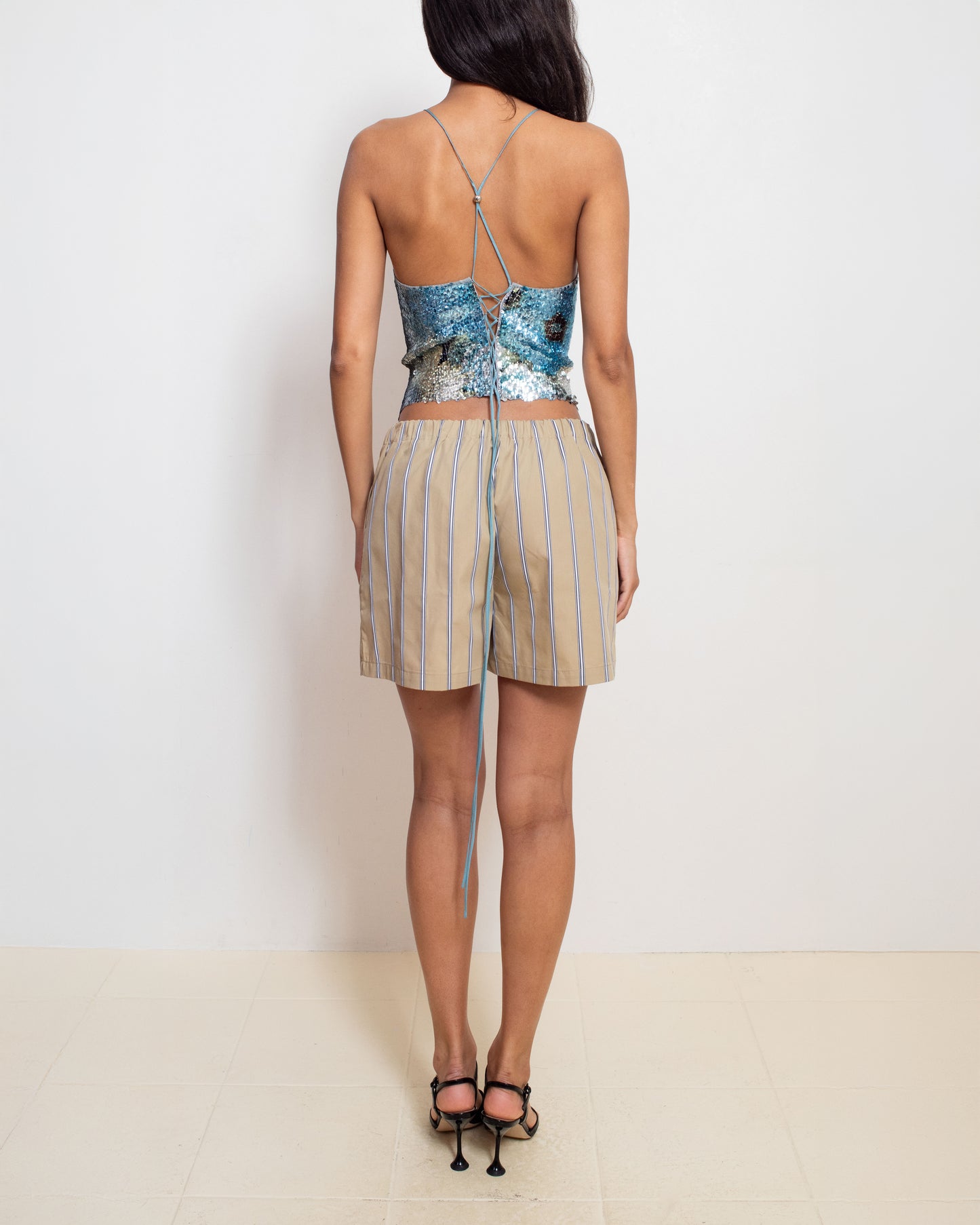 Sequin Halter Top