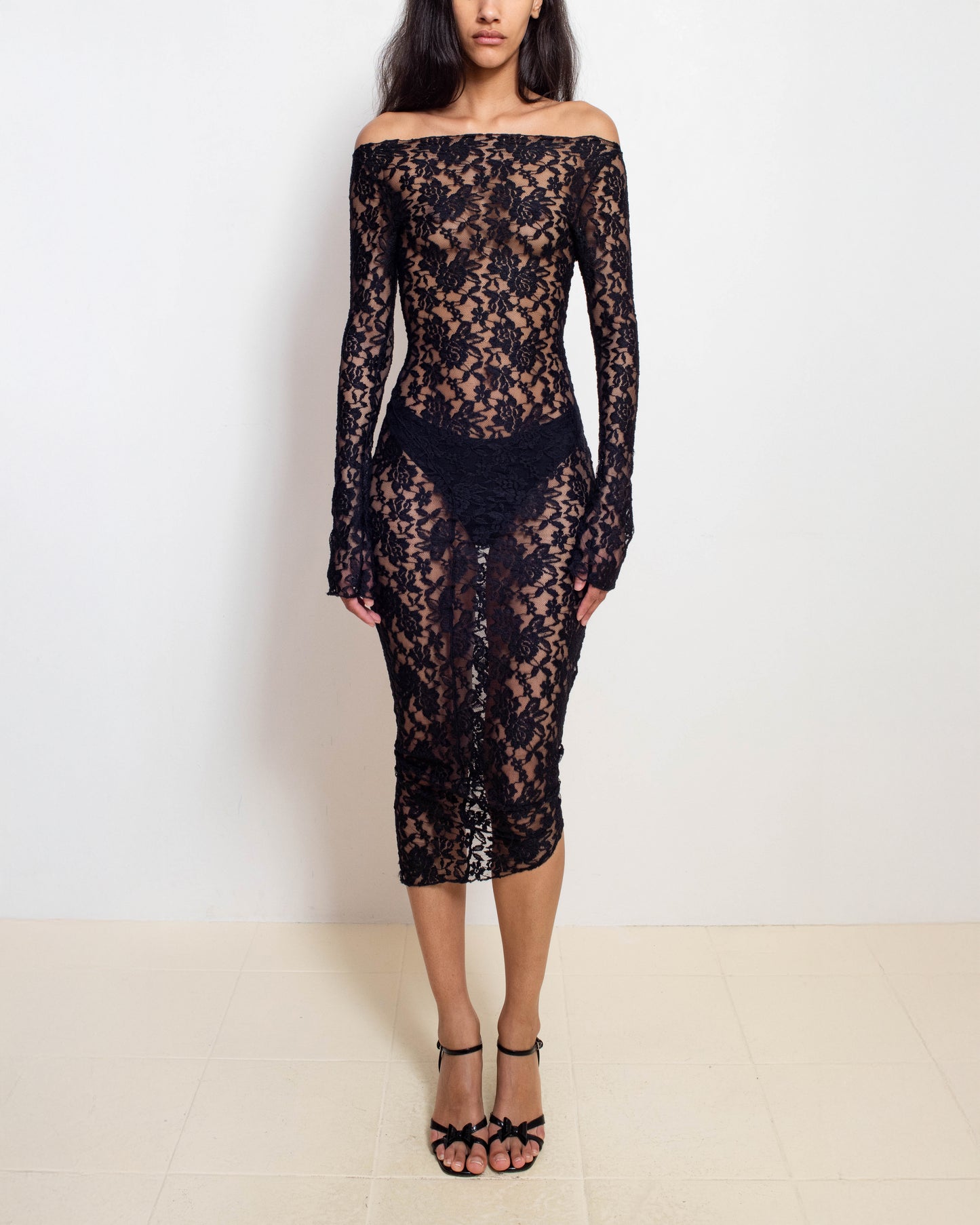 Midnight Lace Demeter Maxi Dress