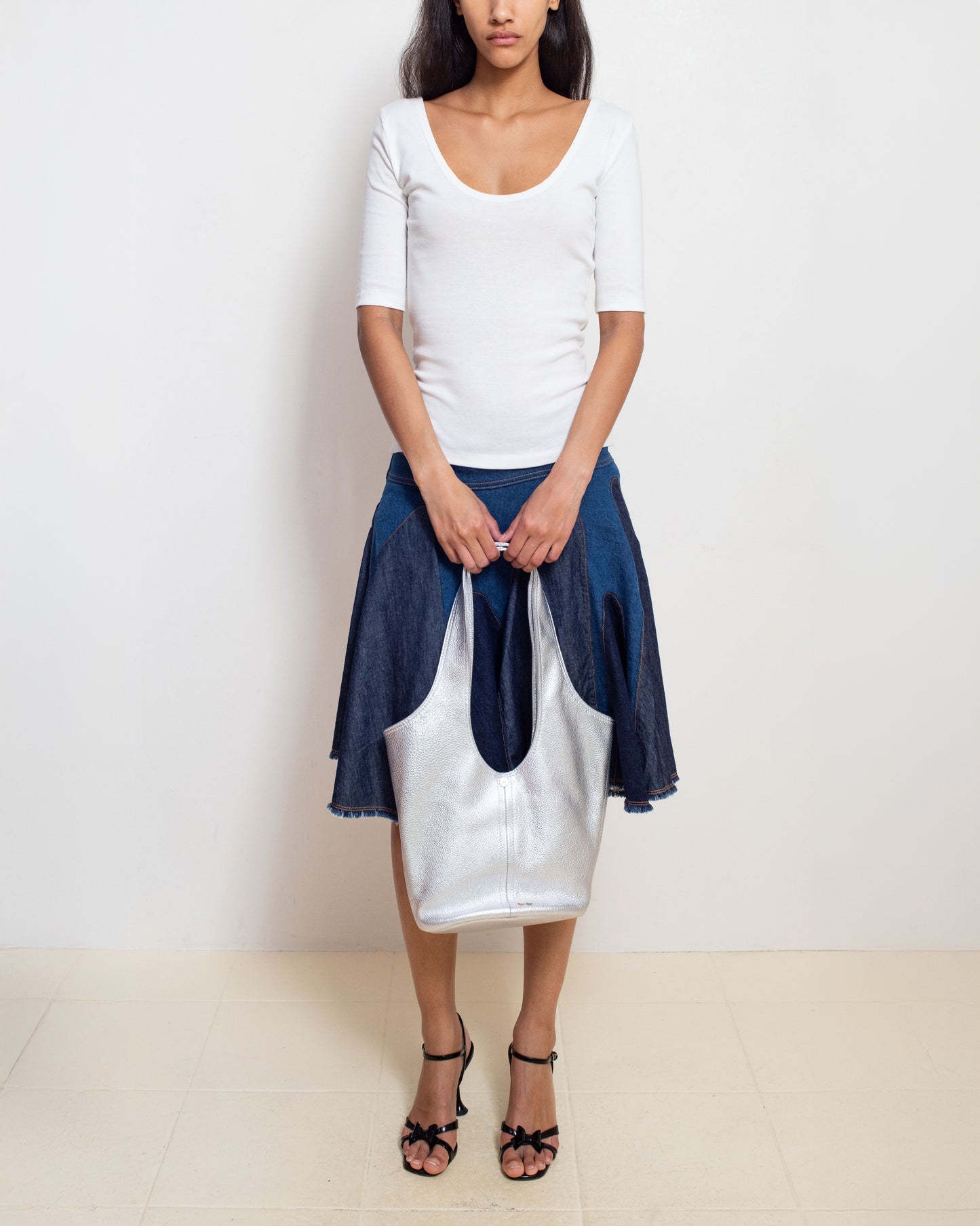 Silver Cleo Bag