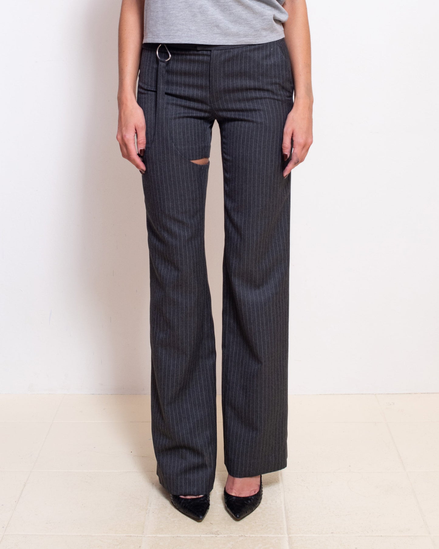 Pinstripe Garter Pants