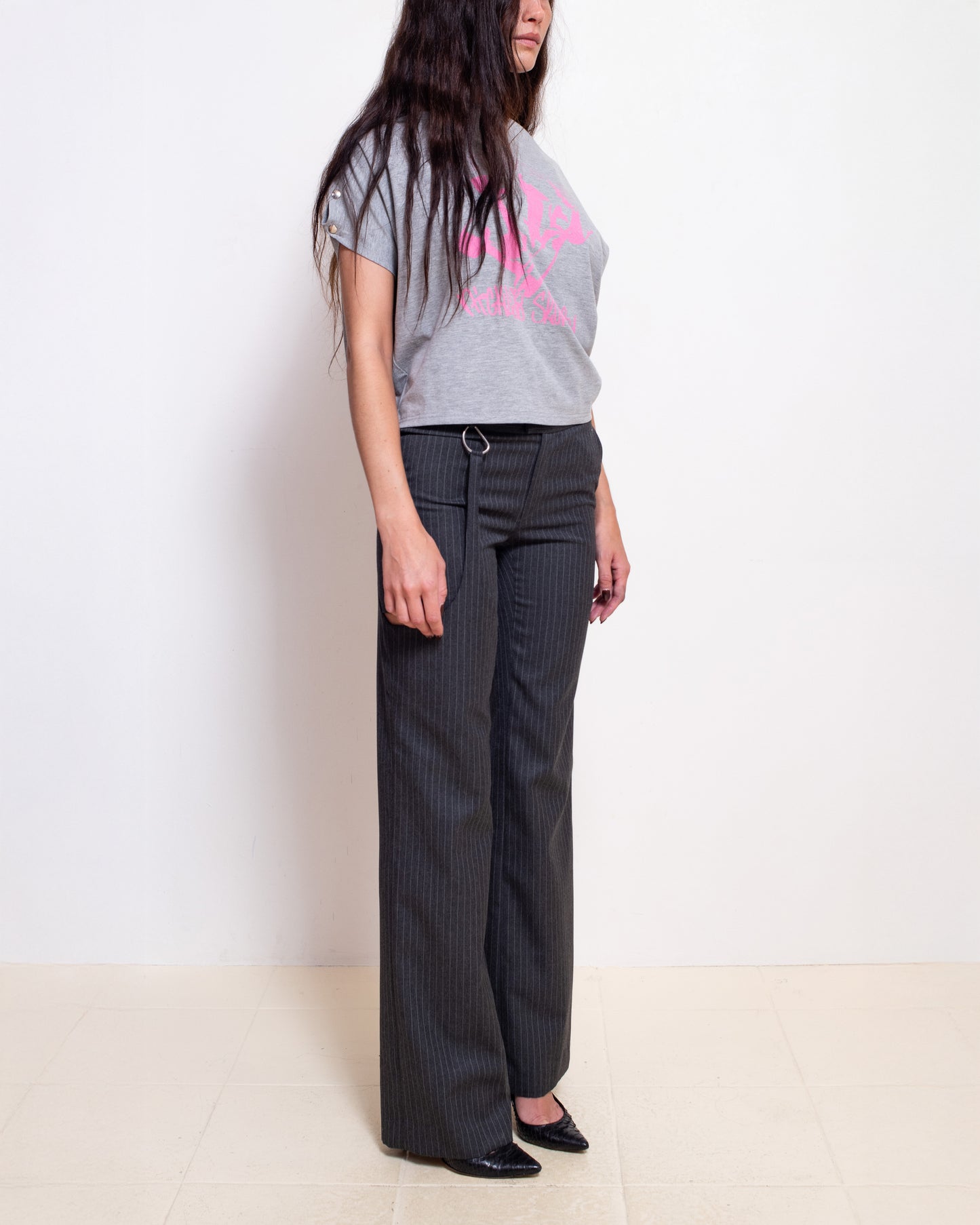 Pinstripe Garter Pants
