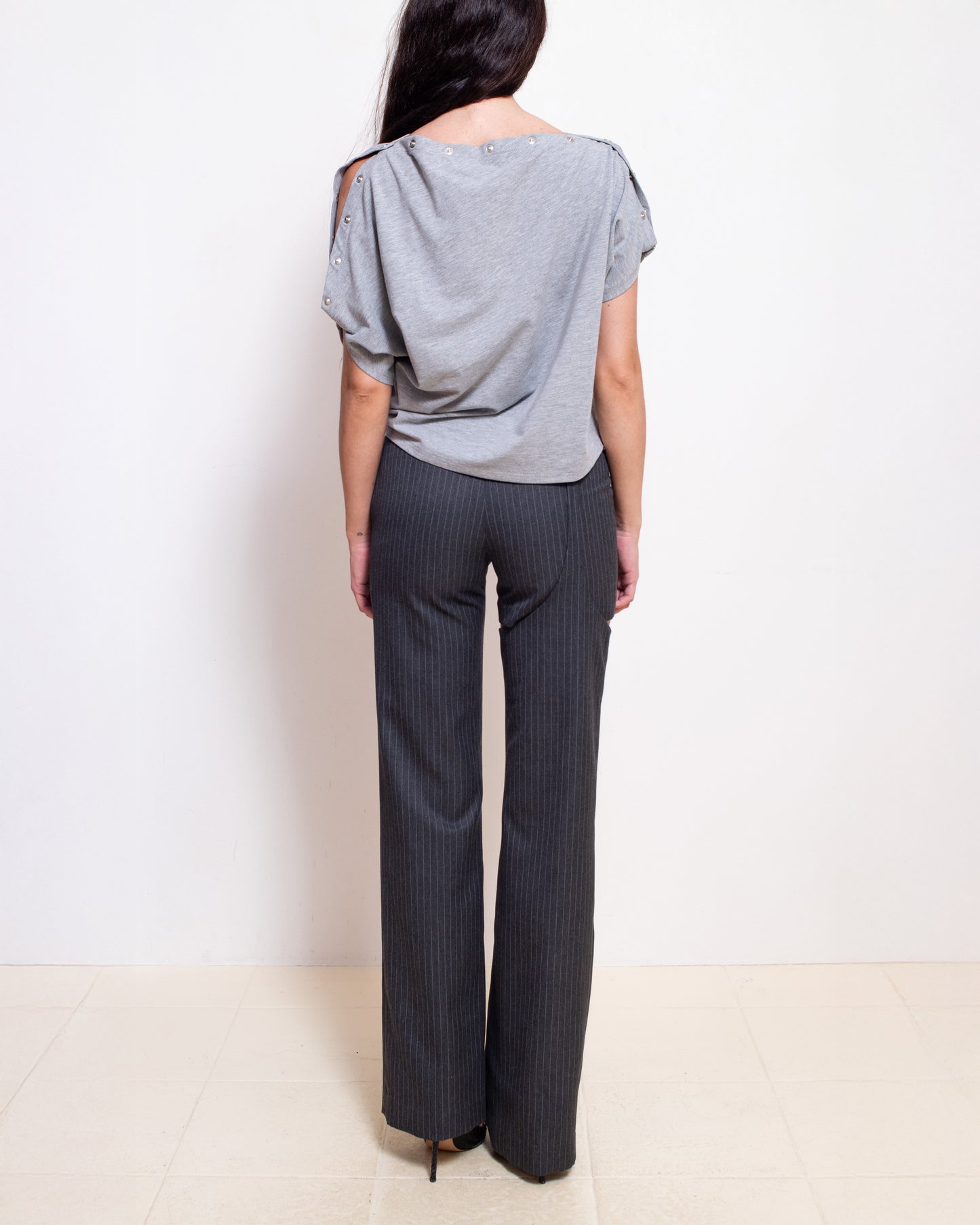Pinstripe Garter Pants