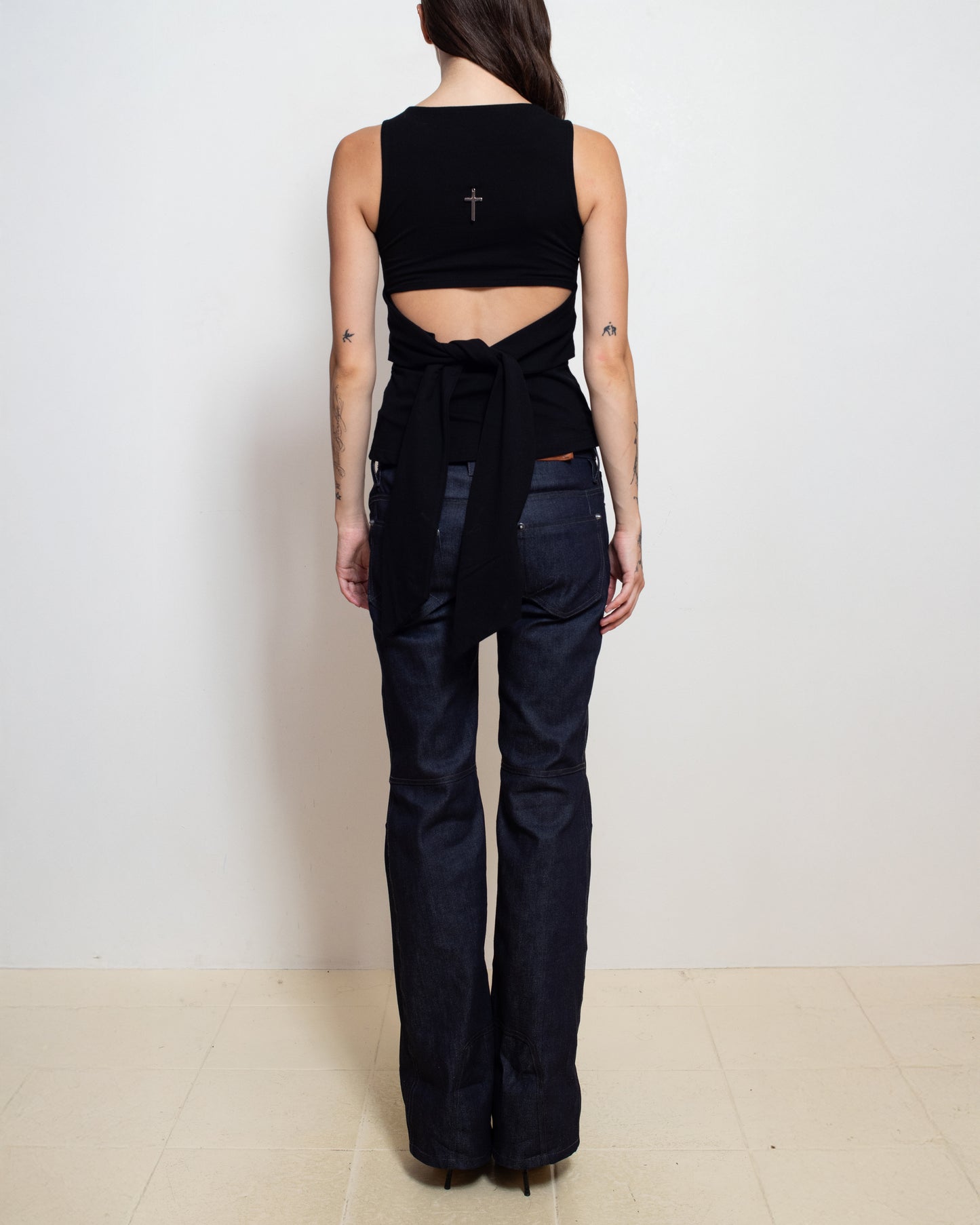 Black Backbite Top