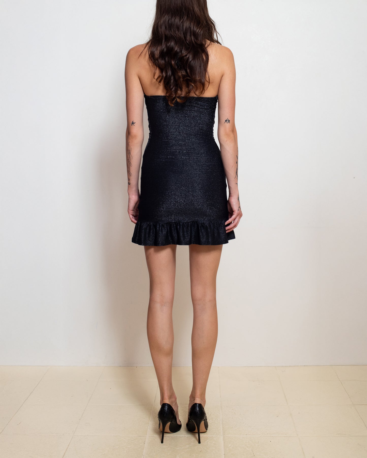 Blair Dress in Black Shimmer