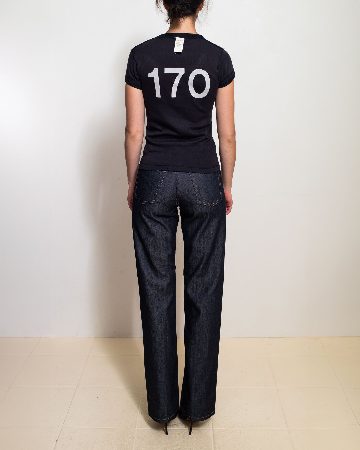 CF Black Scoop Neck Baby Tee