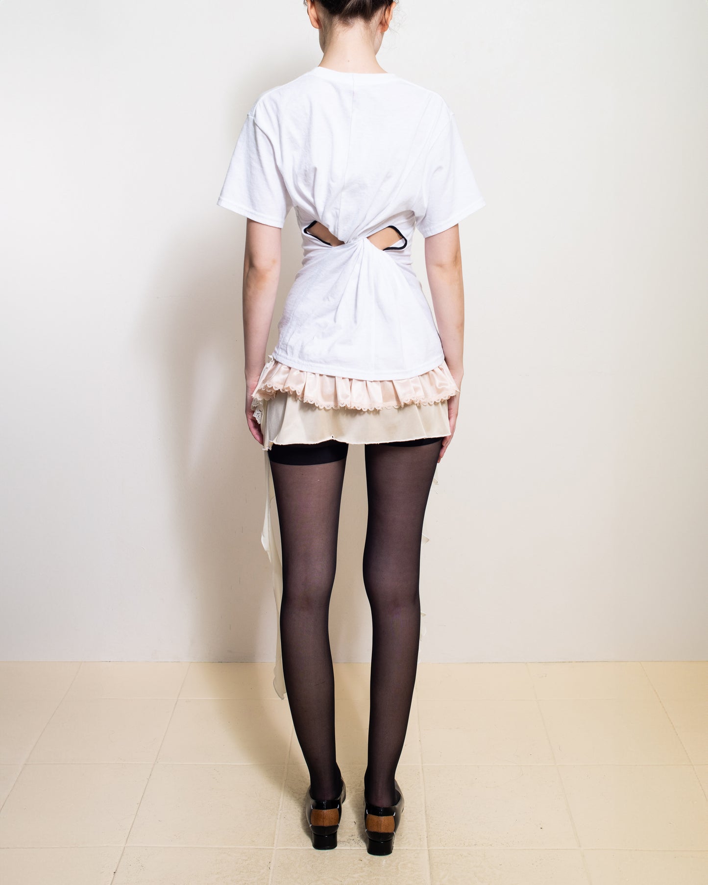 Beige/ Pearl Lola Mini Skirt