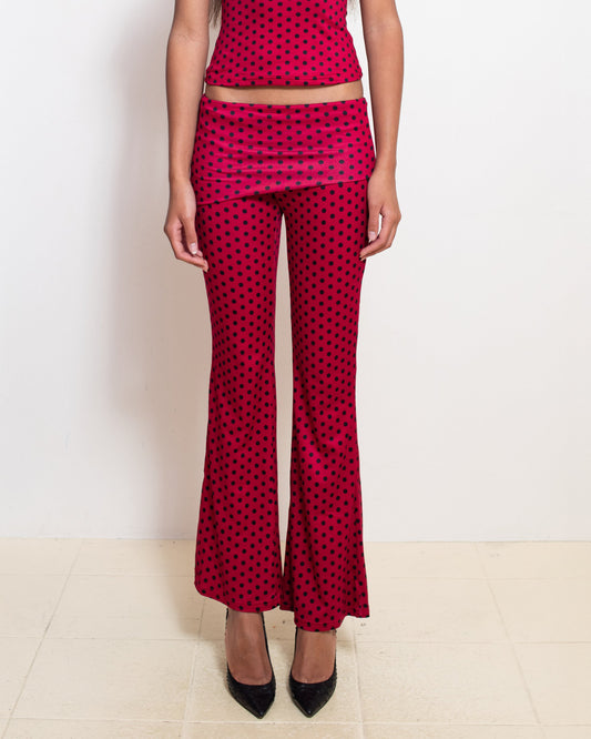 Red Polka Dot Thalia Pants