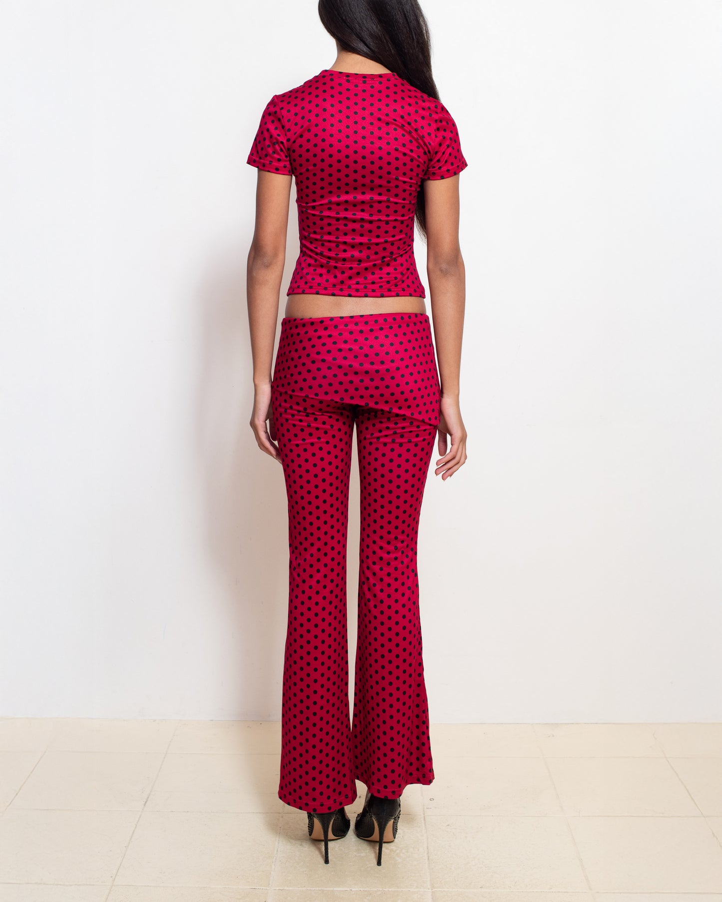 Red Polka Dot Thalia Pants