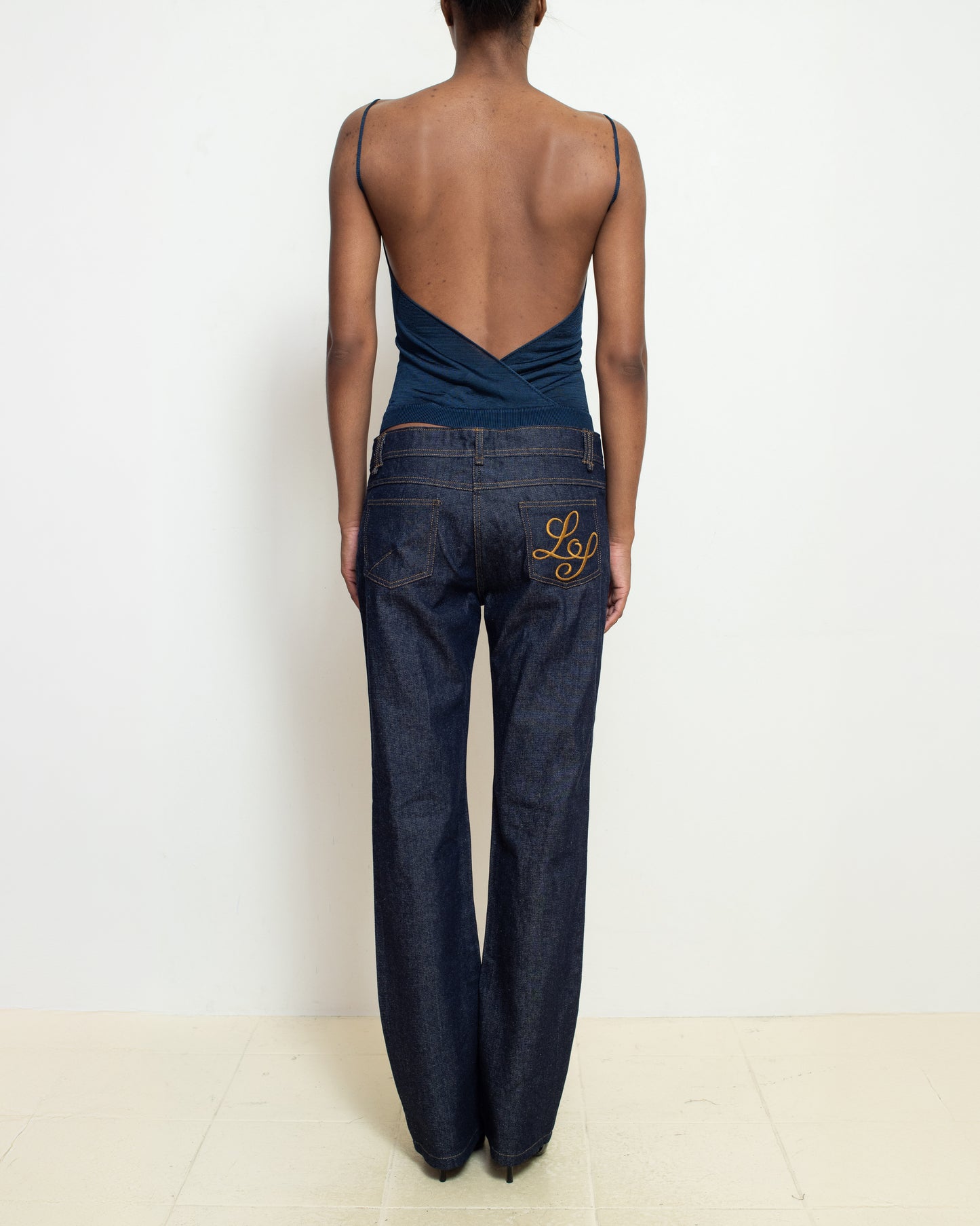 Navy Kipling Backless Tank