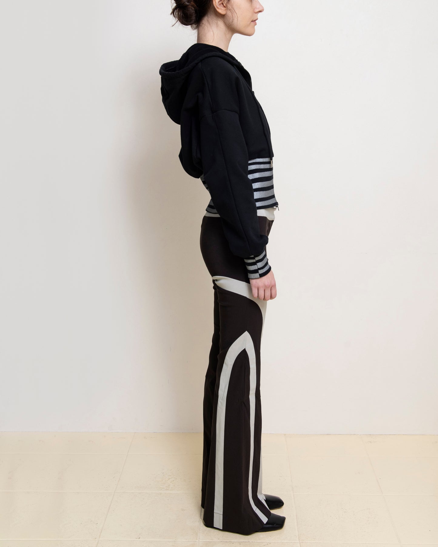 Brown/Silver Spliced Pant