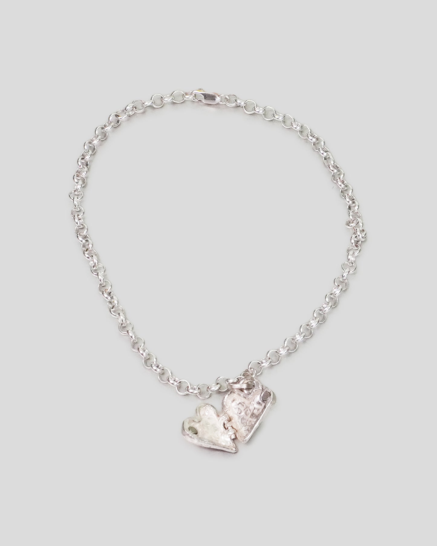 Small Naked Heart Locket on Belcher Chain
