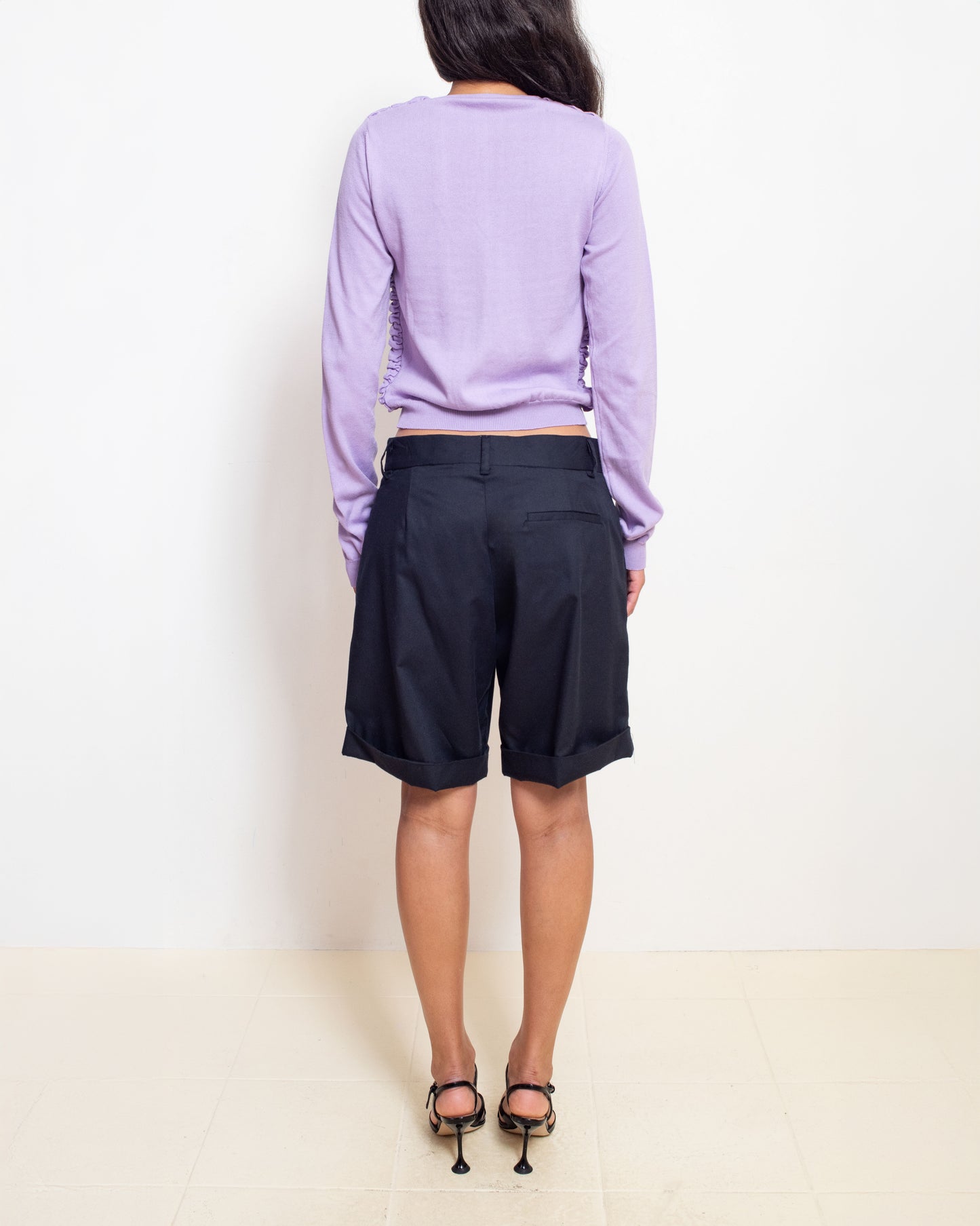Button-Up Cardigan in Bouganville