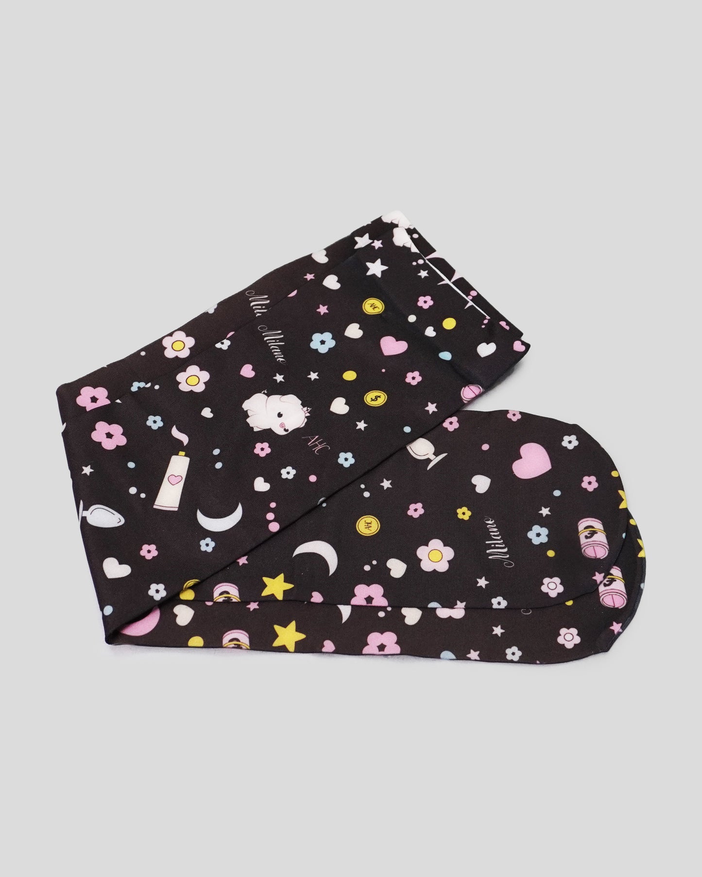 Kinky Black Printed Socks