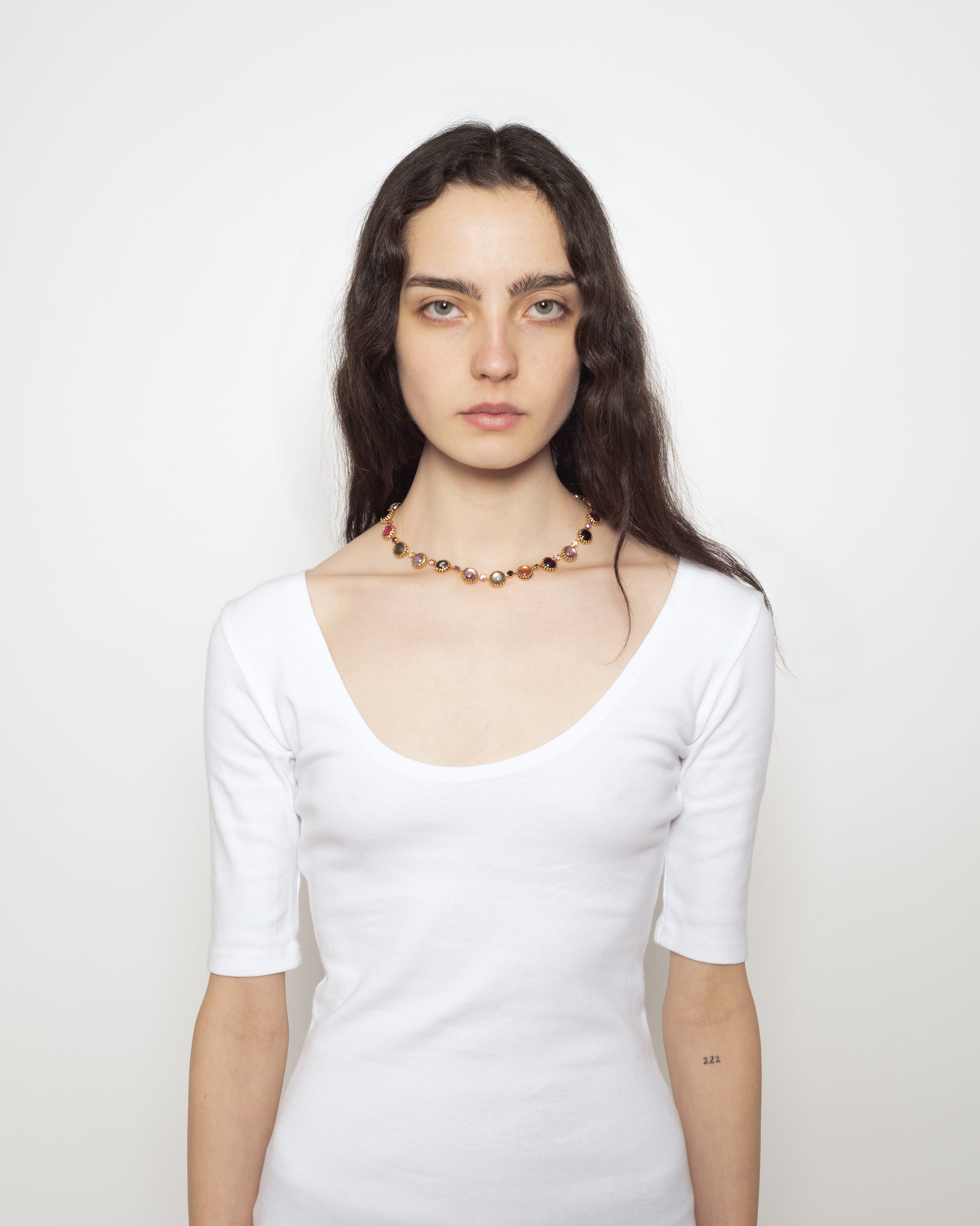 Layering Choker in Punk Rocks (Gold)