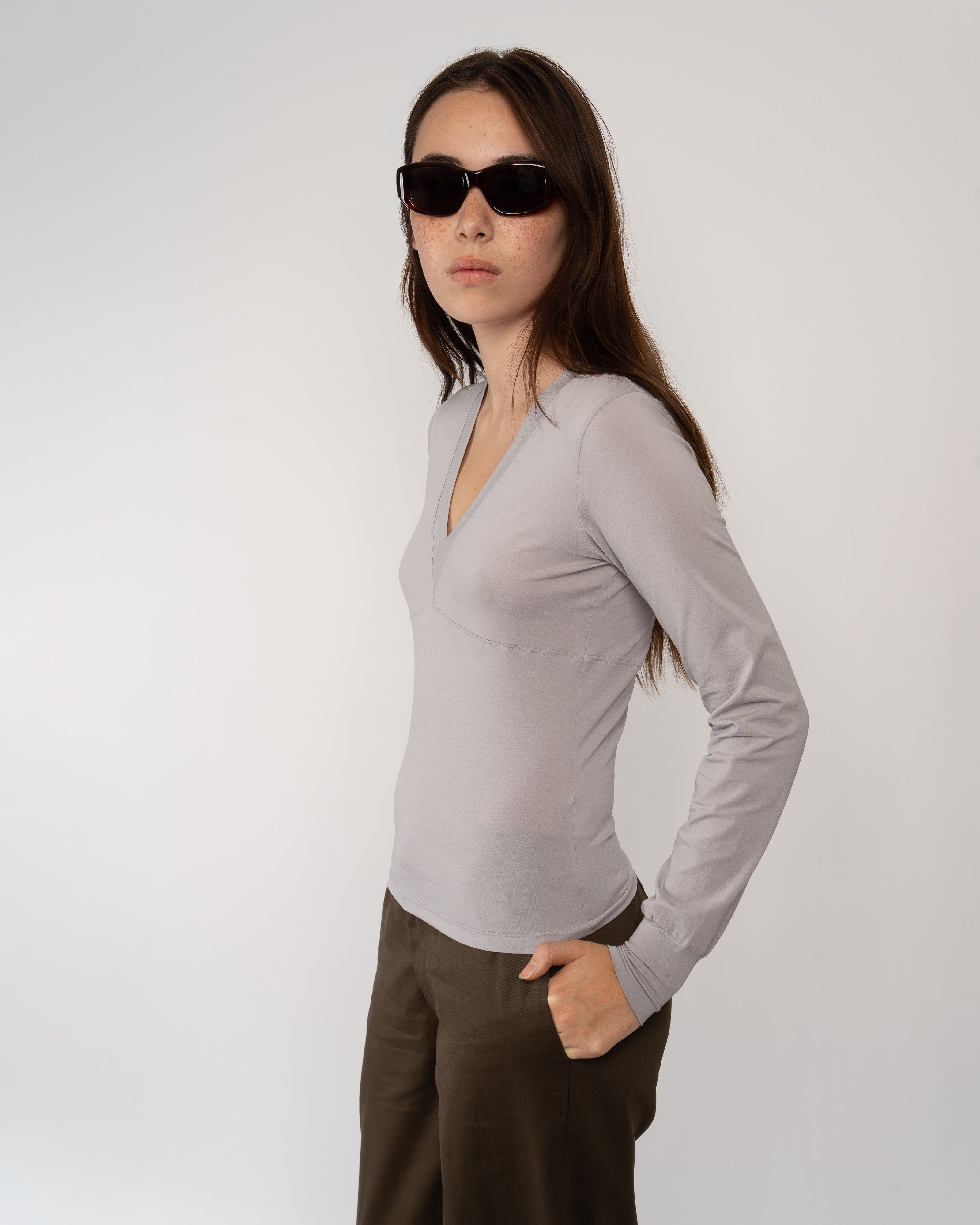 The Al with Black Frame & Brown Lens