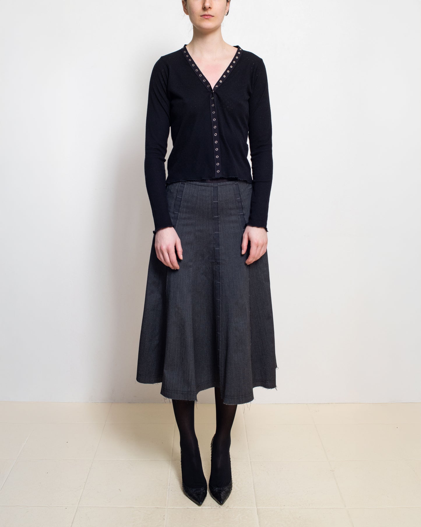 Wool Snap Cardigan
