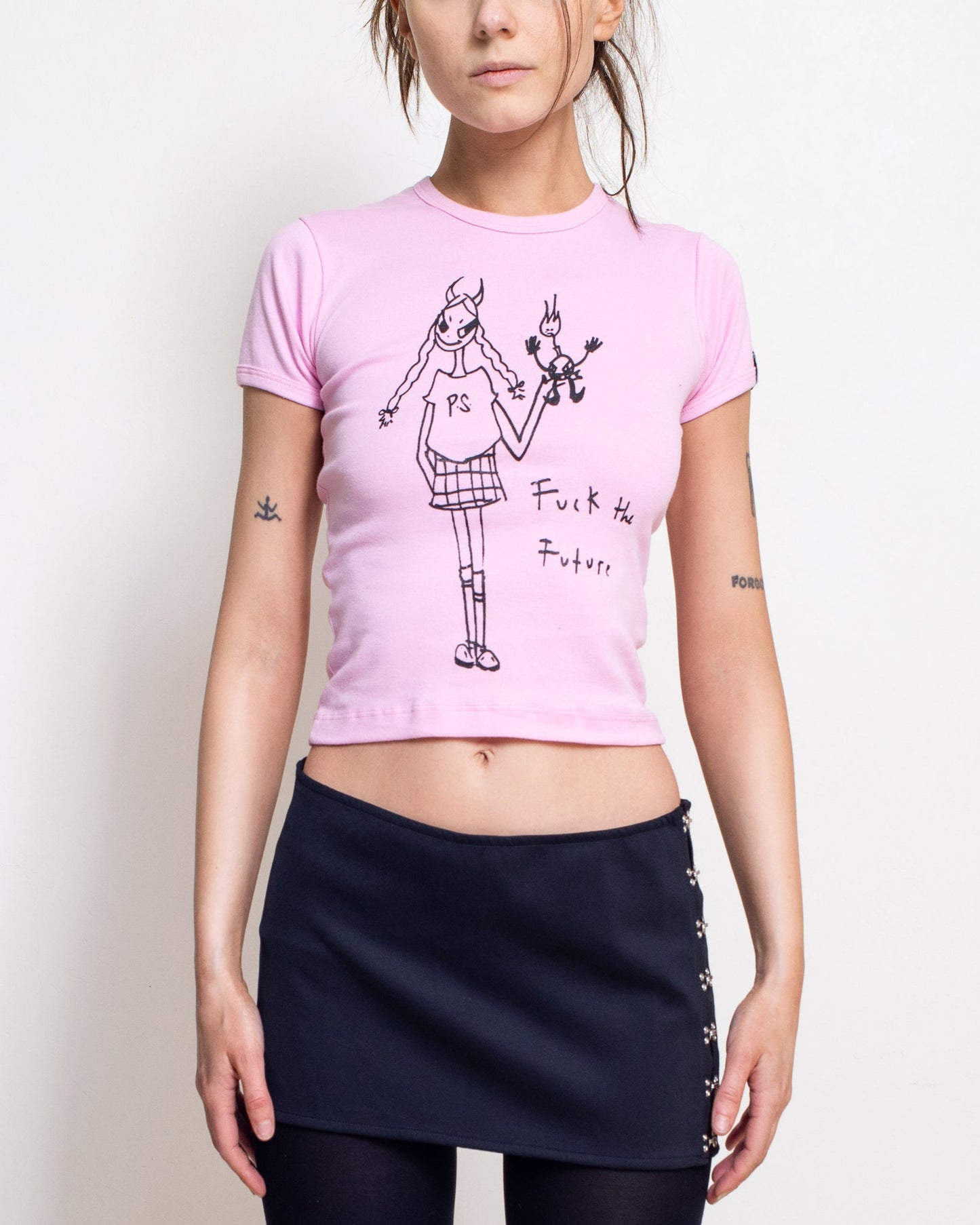 Fuck the Future Women's Original Baby Rib Tee