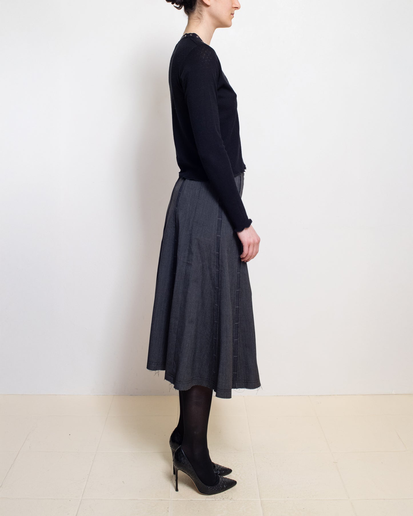 Wool Snap Cardigan
