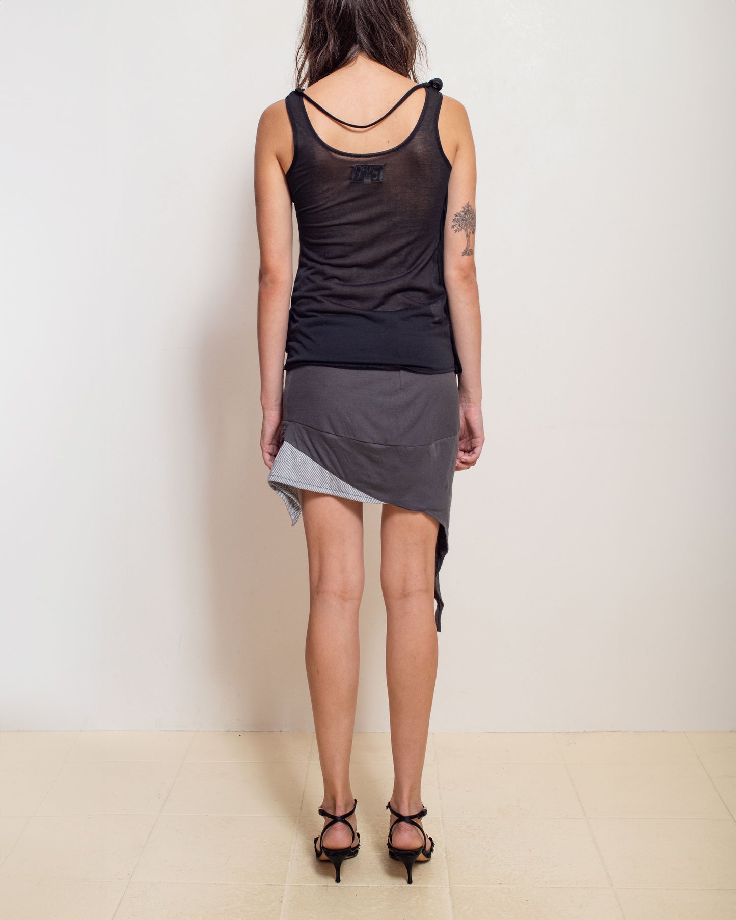 Aphora Sheer Black Top