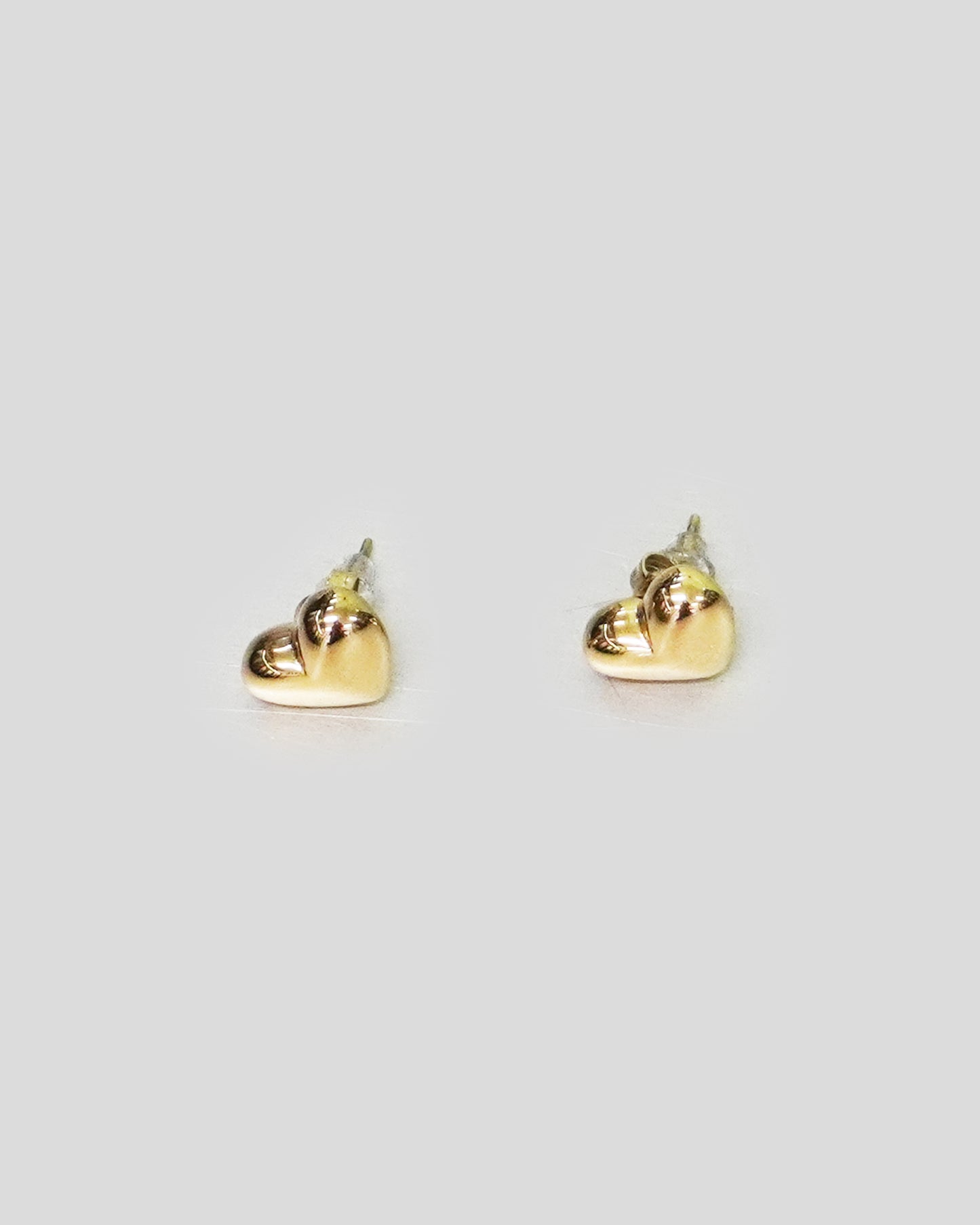 Pair of Gold Heart Earrings