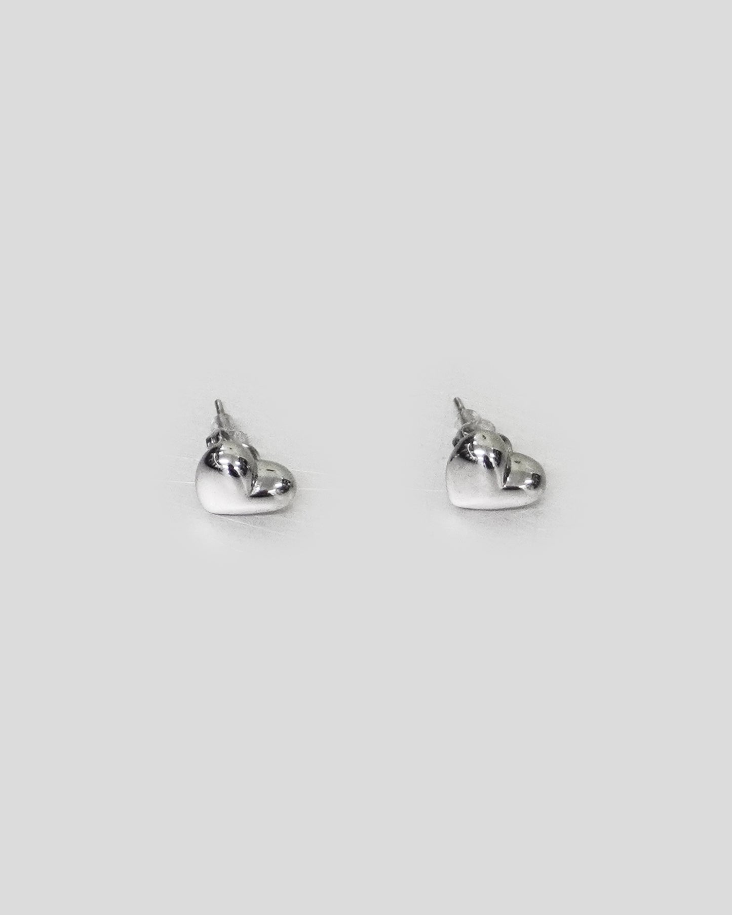 Pair of Silver Heart Earrings