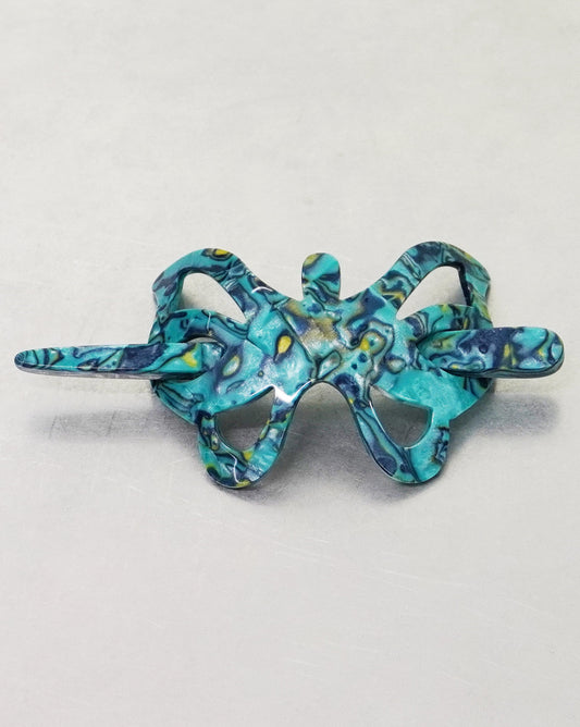 Blue Butterfly Hair Pin
