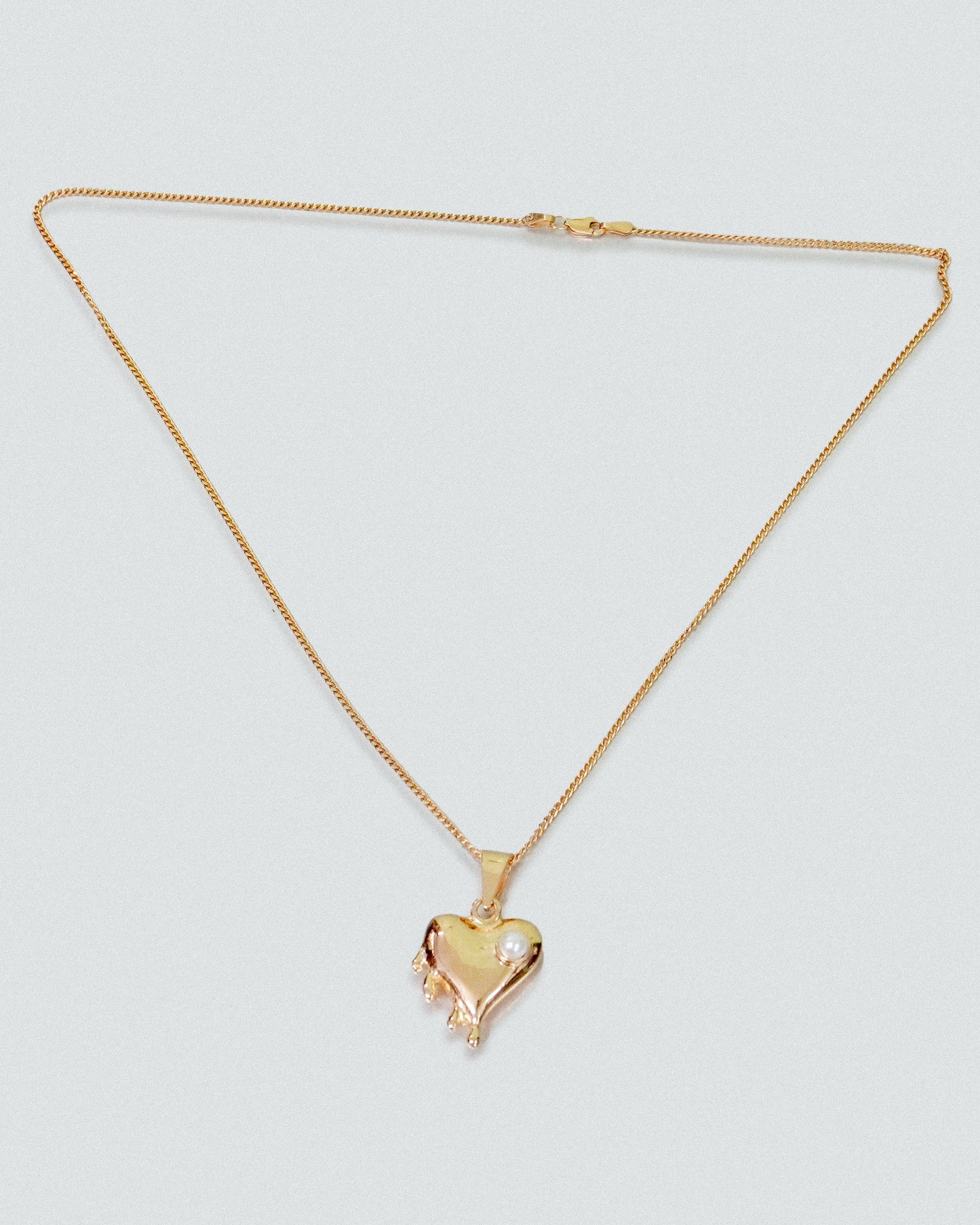 Horny Heart Chain Necklace in Gold