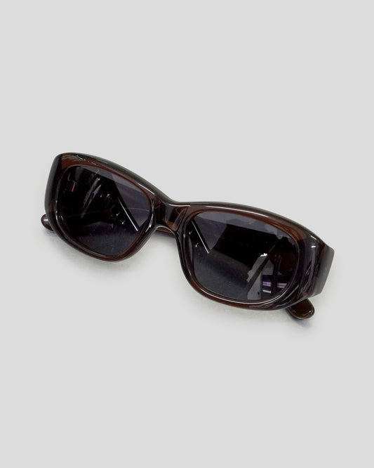 The Al with Crystal Brown frame and Black Lens