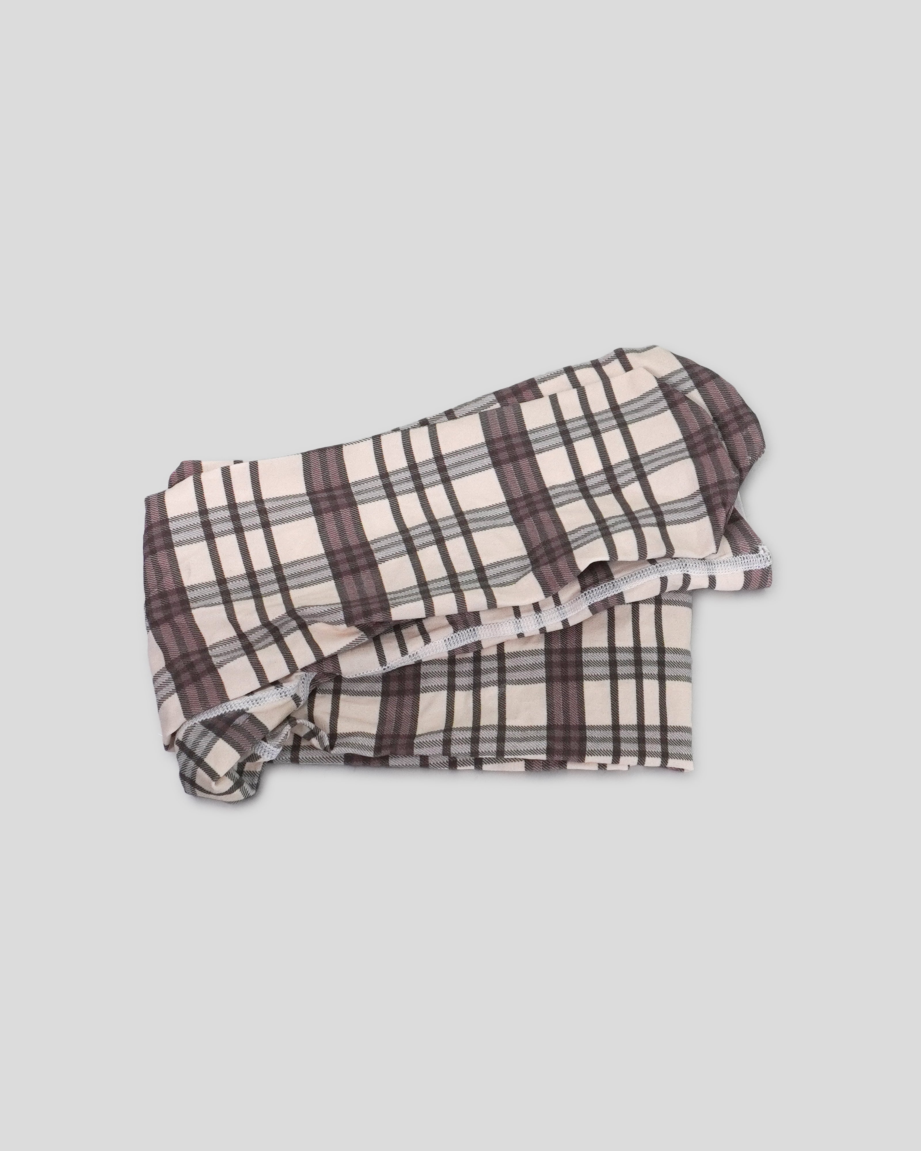 Neutral Plaid Play Tights