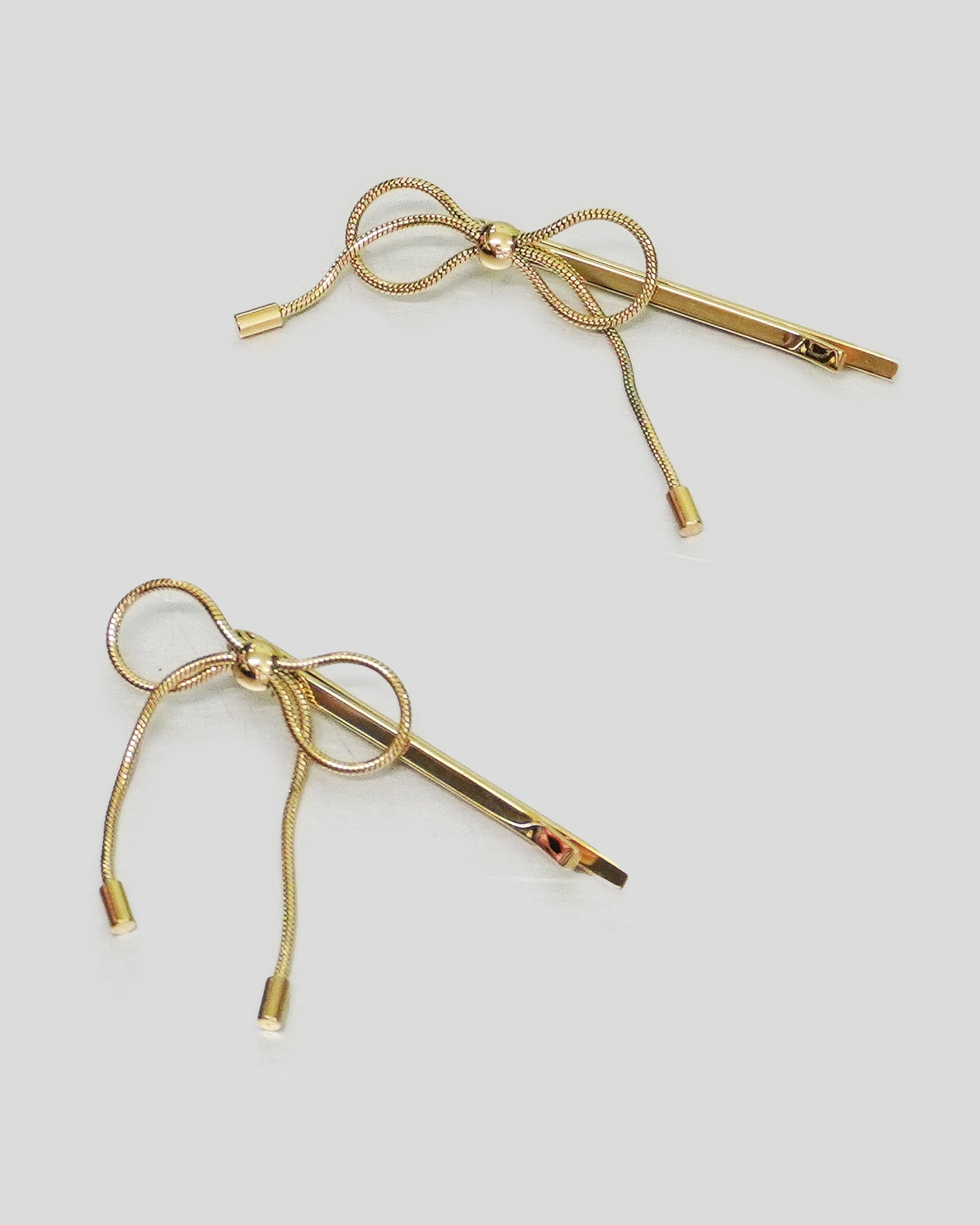 Pair of Gold Bow Hairpins