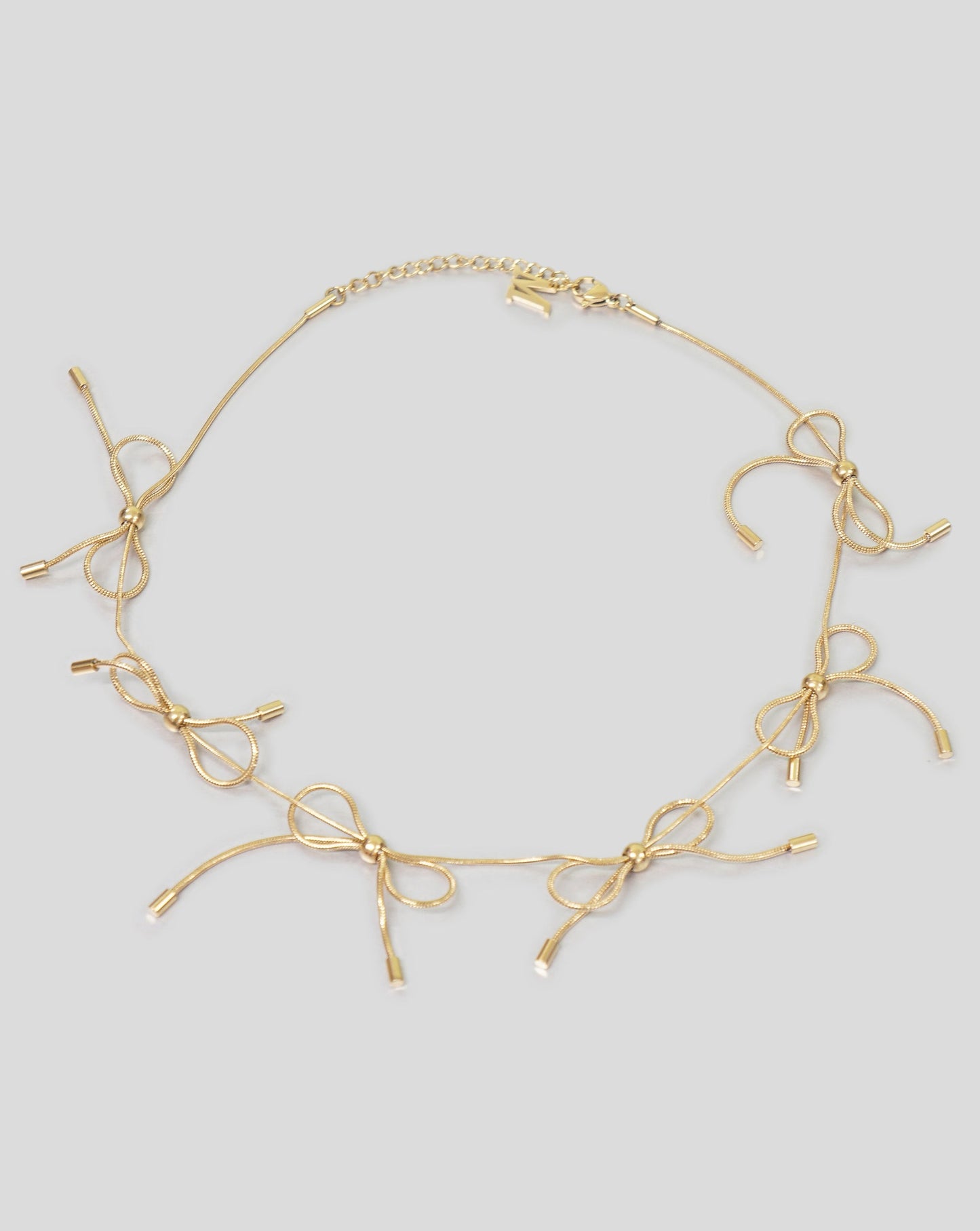 Gold Bow Necklace