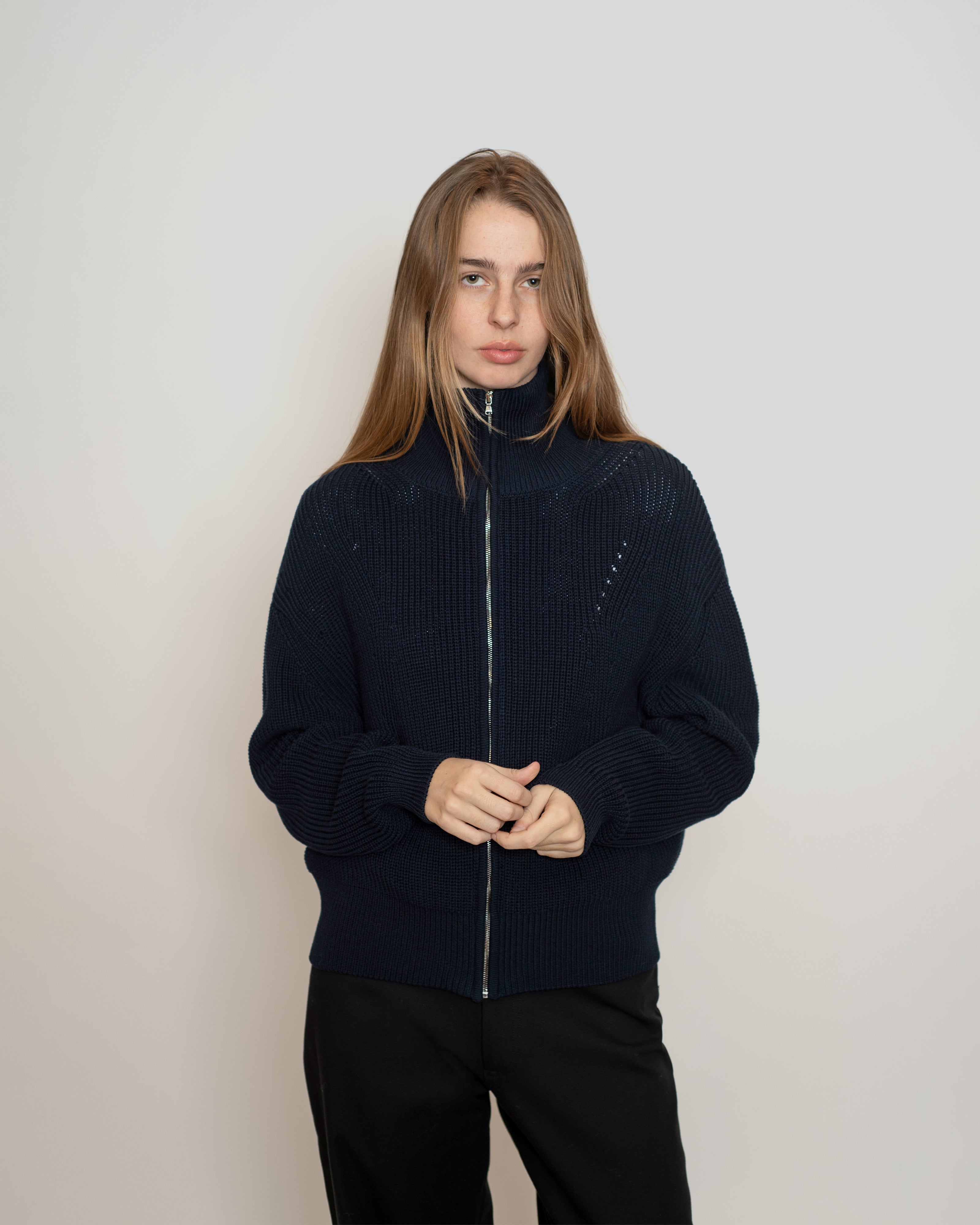 Navy Clark Cardigan
