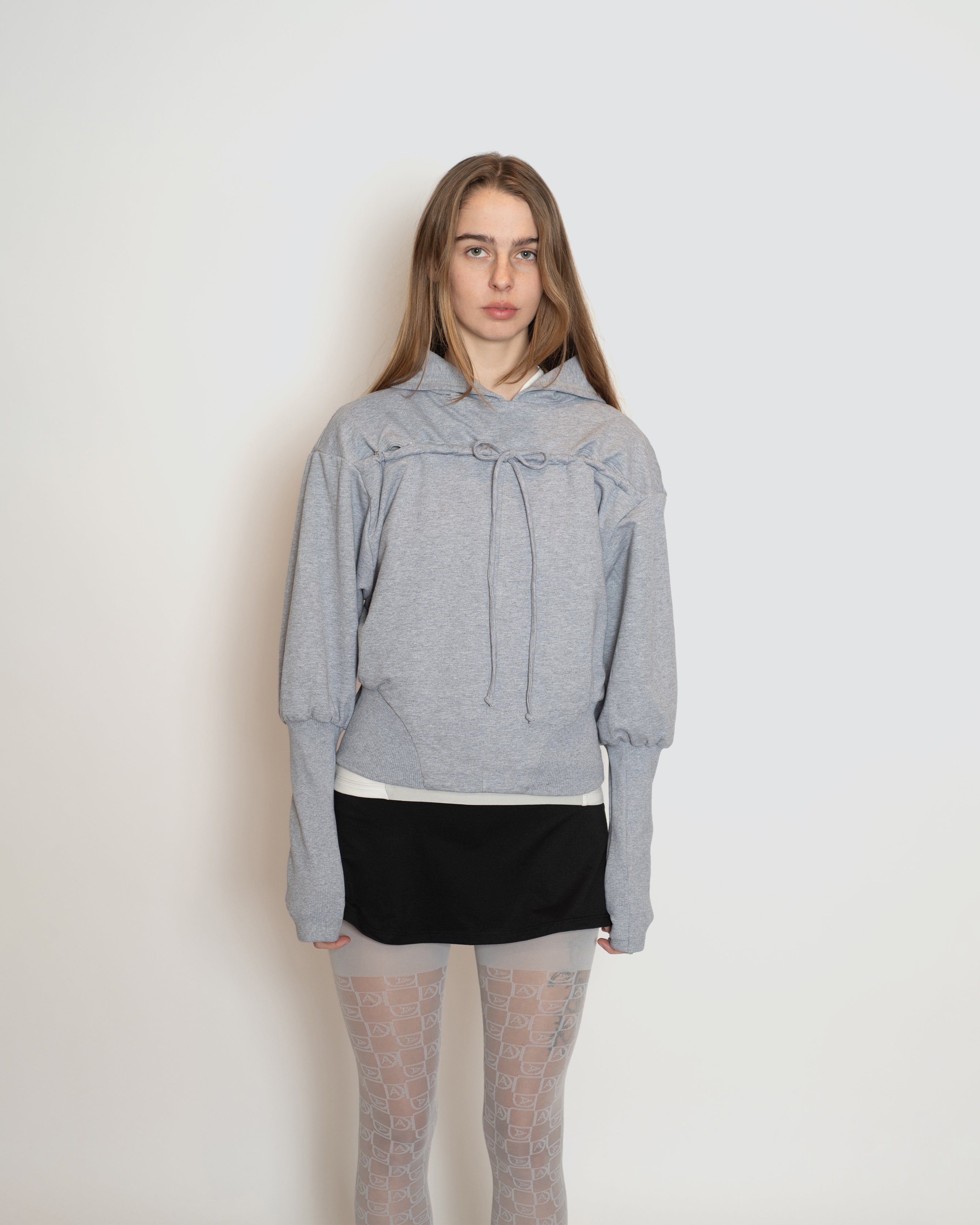 Grey Slash Hoodie