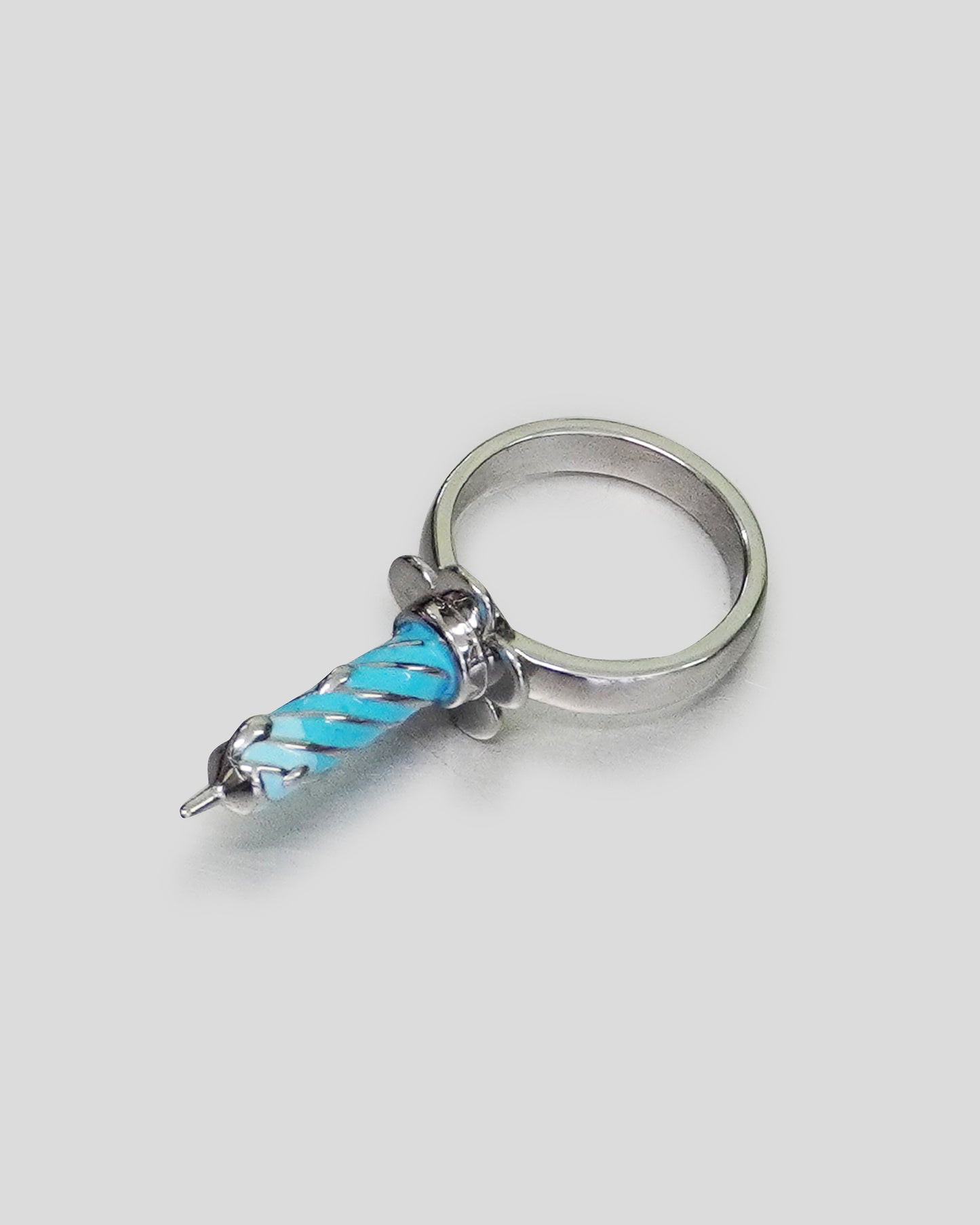 Blue Birthday Candle Ring