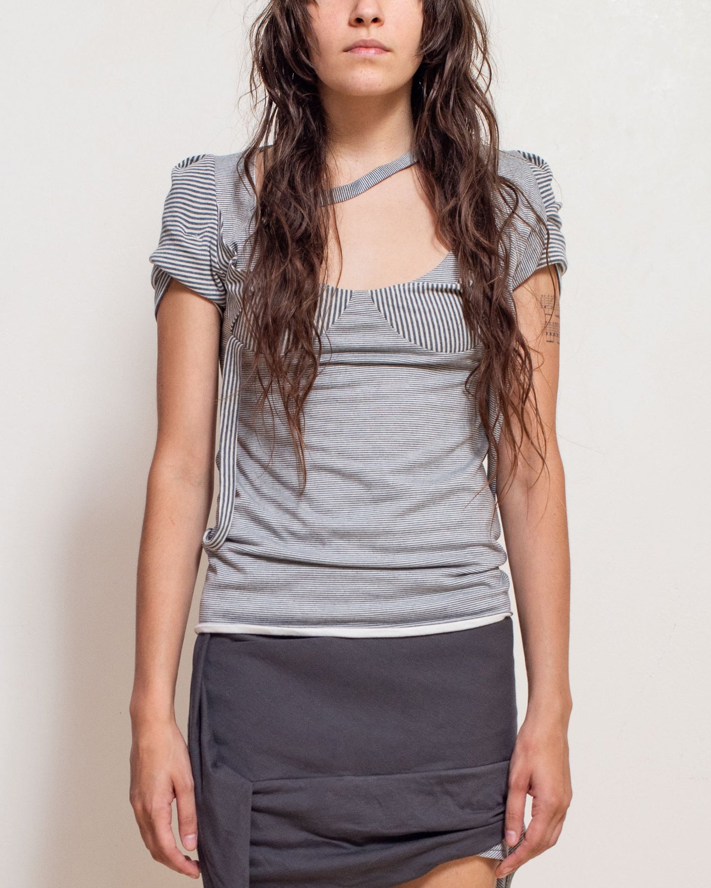 Altra Stripe Gray Top