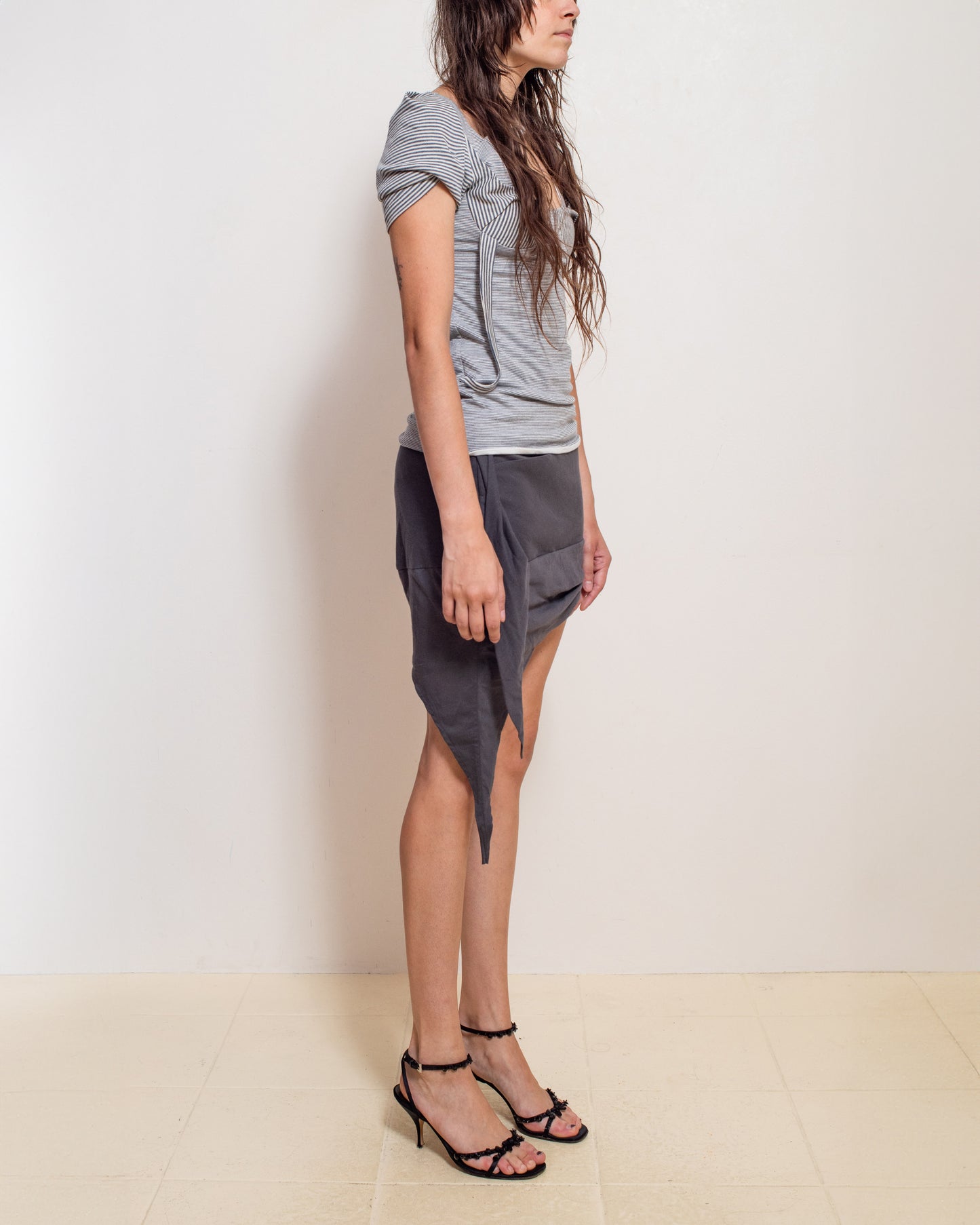 Altra Stripe Gray Top