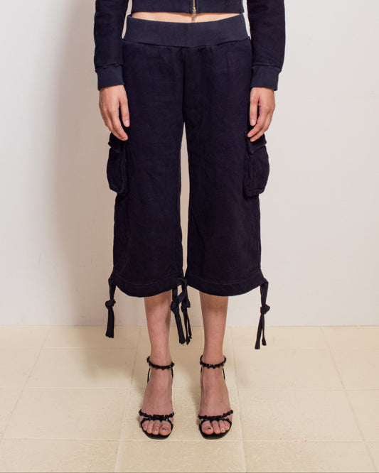 Utility Track Capris in Tactile Grey