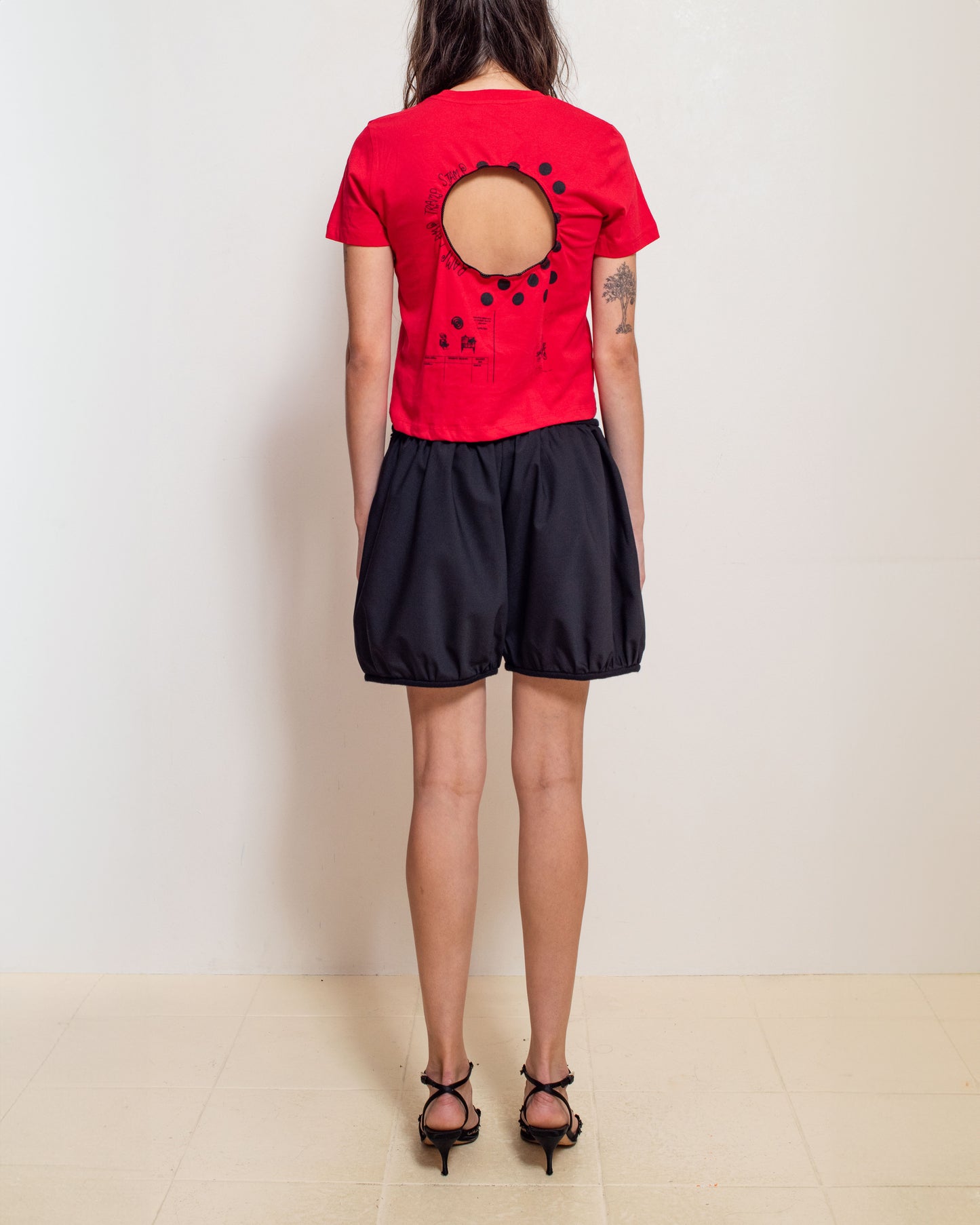 Red Logo Removal Baby Tee