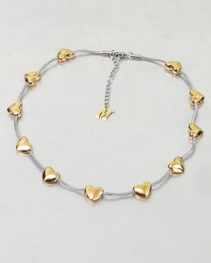 Marland Backus - lil Heart Necklace Gold - Sample