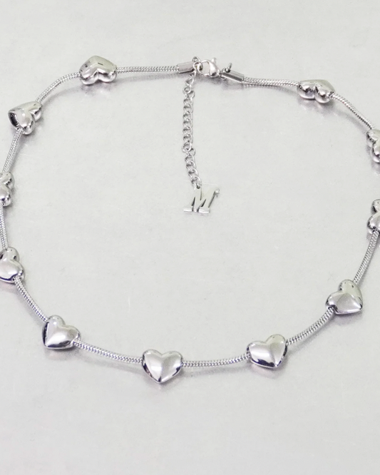 Marland Backus - lil Heart Necklace Silver - Sample