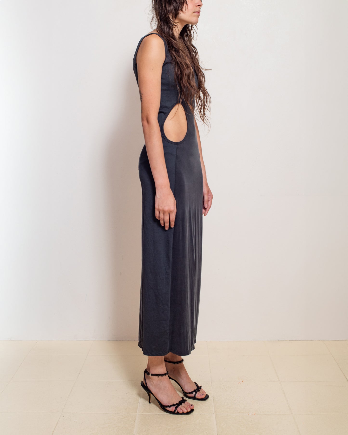 Navy/Grey Fever Maxi Dress