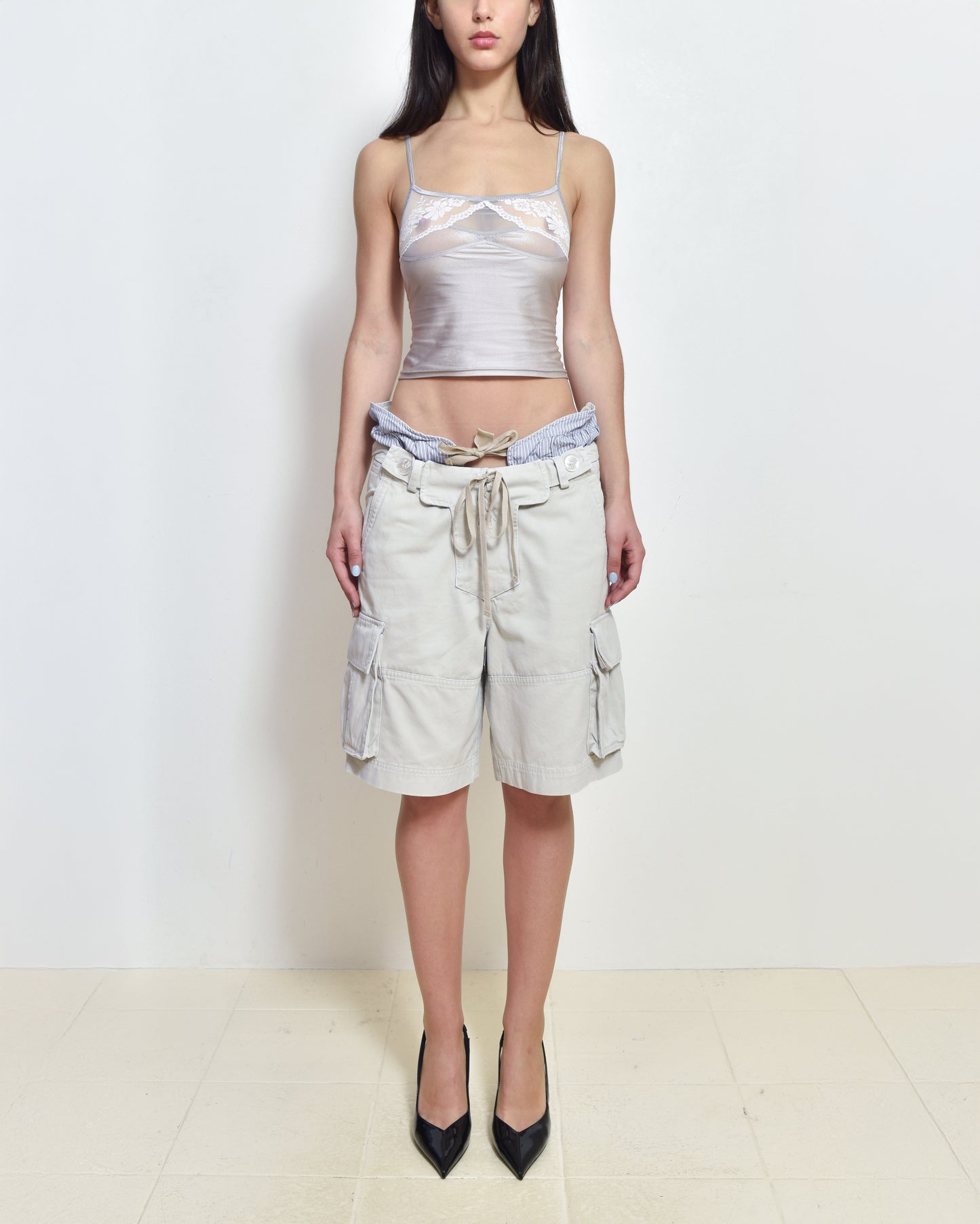 Layered Cargo Shorts