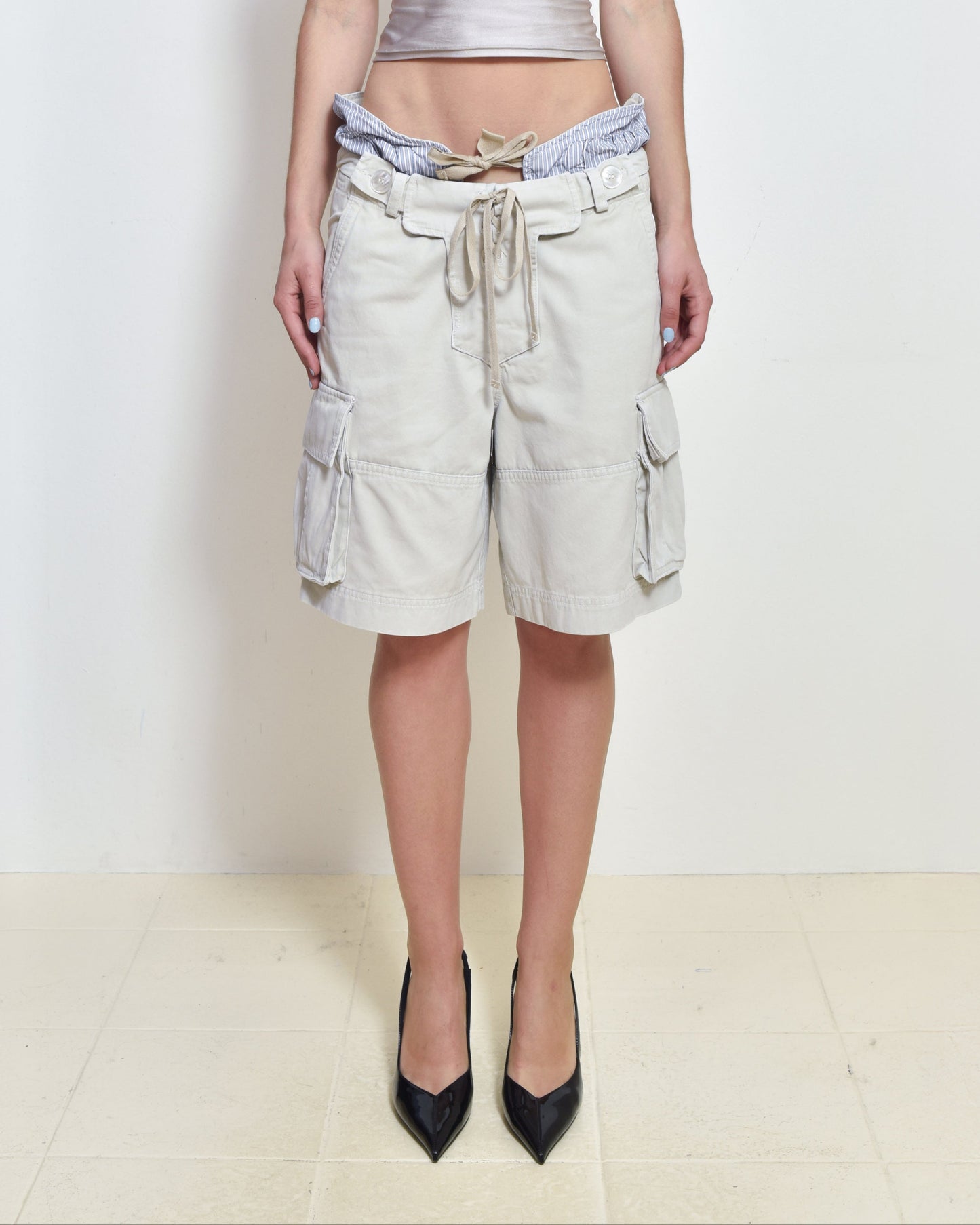 Layered Cargo Shorts