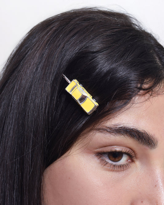 Yellow Traffic Jam Hair Pins