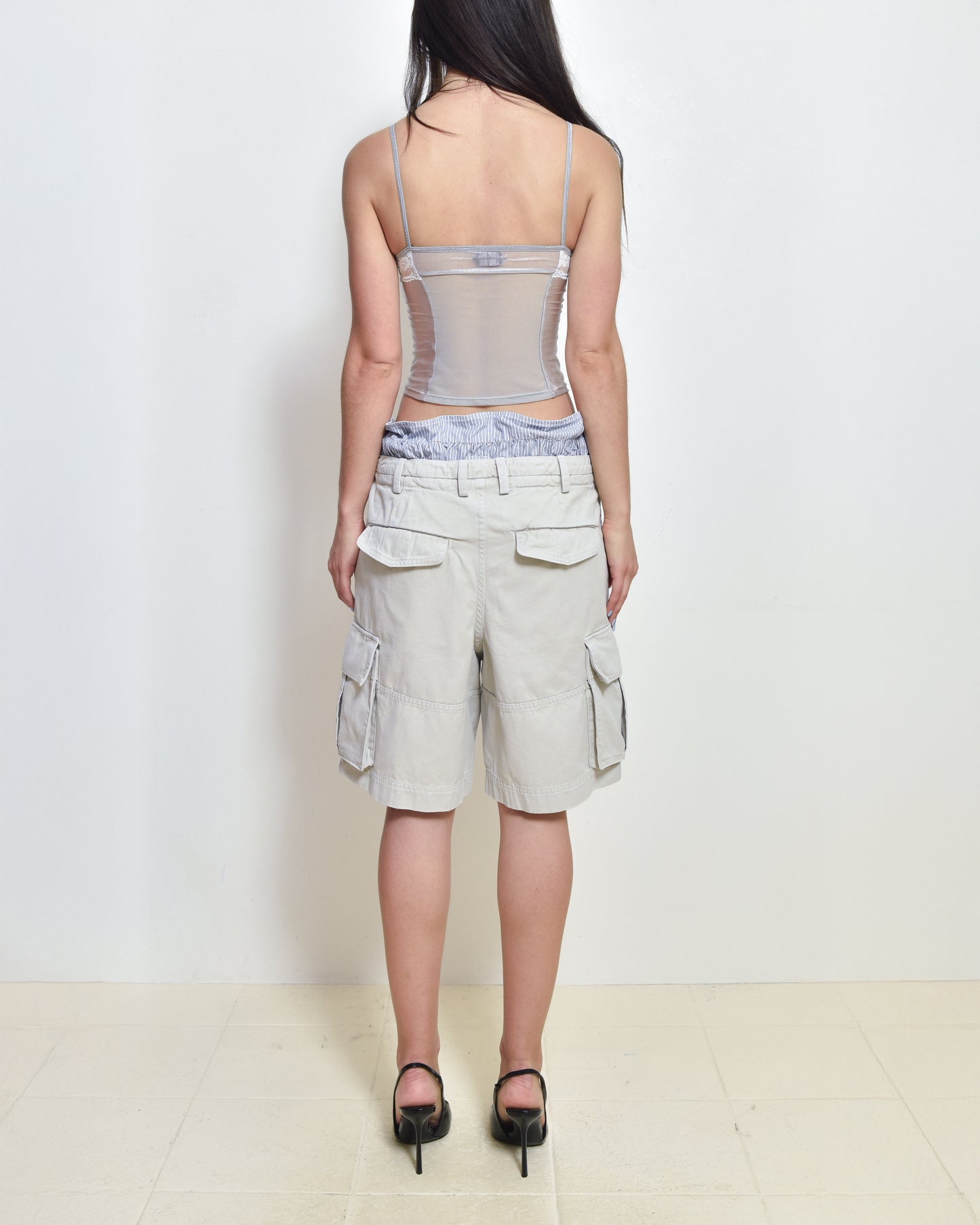 Layered Cargo Shorts