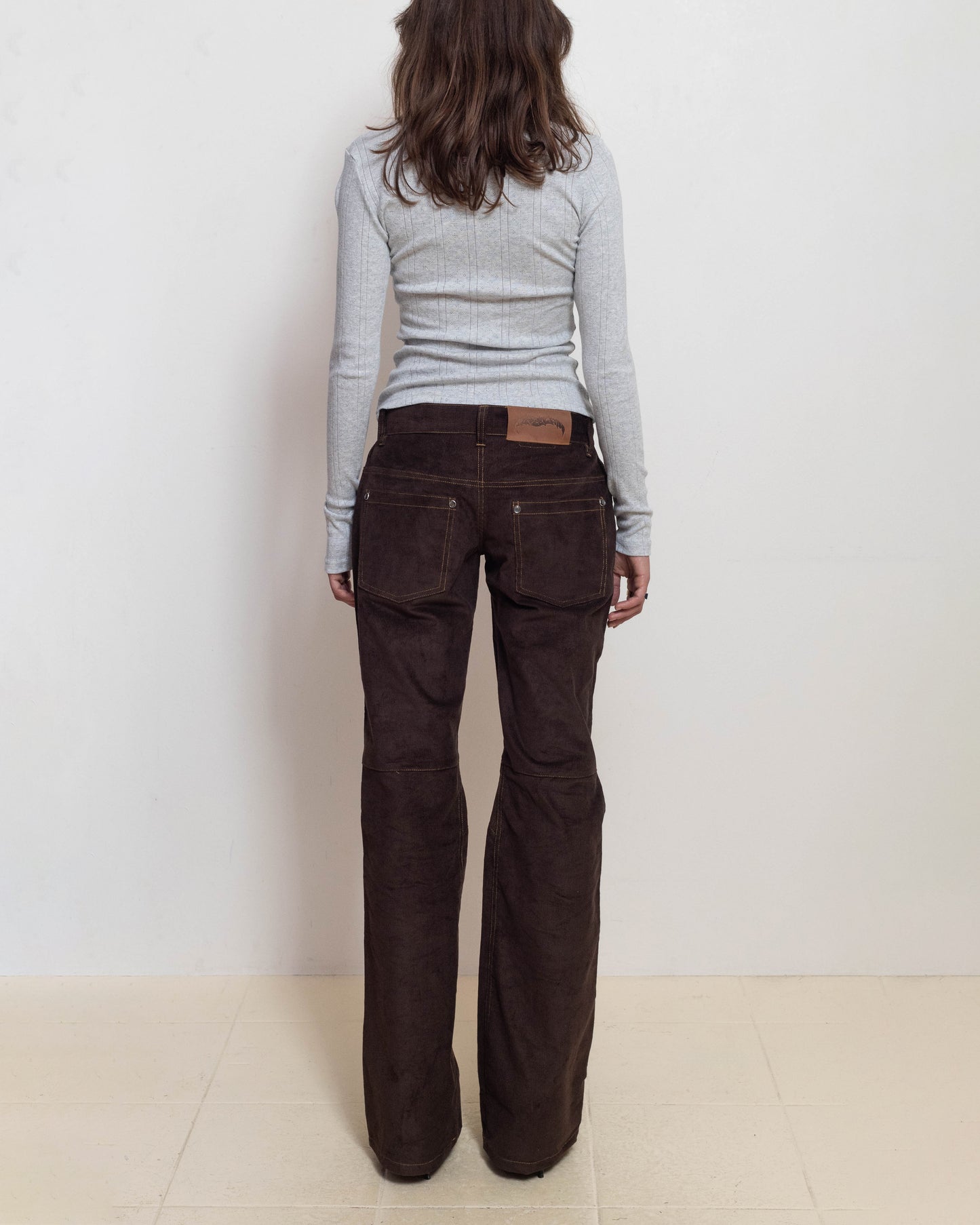 Low Rise Women's Origami Corduroy Jeans