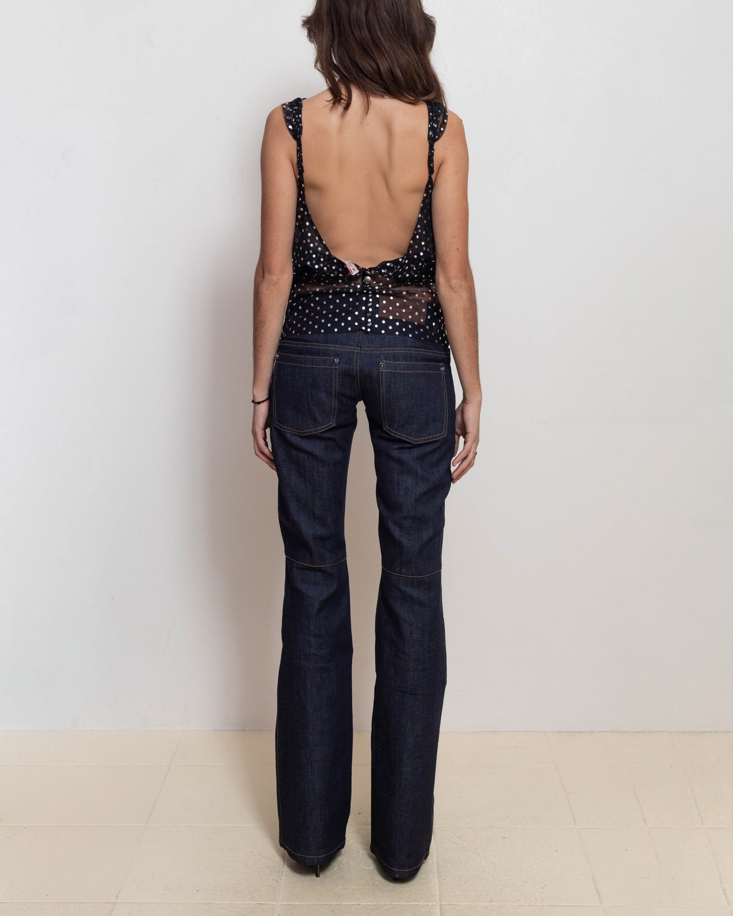 Low Rise Women's Origami Denim Jeans