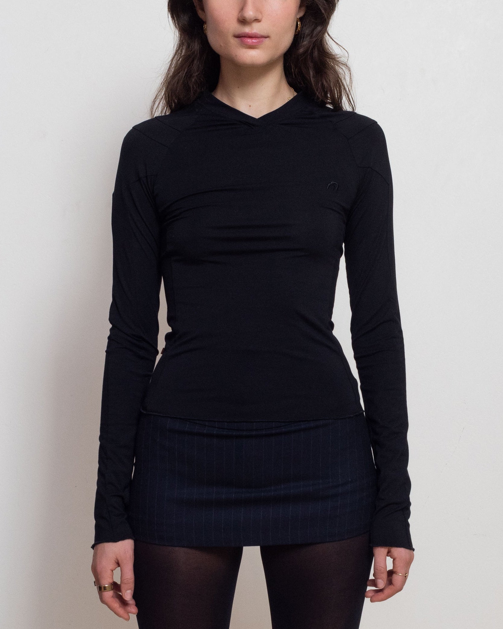 Black Long Sleeve Mel Tee